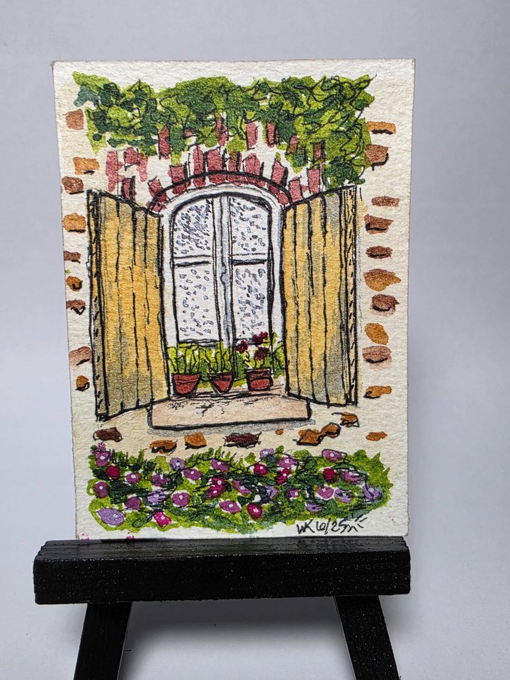 ACEO - Original - Yellow Shutters product image (2)