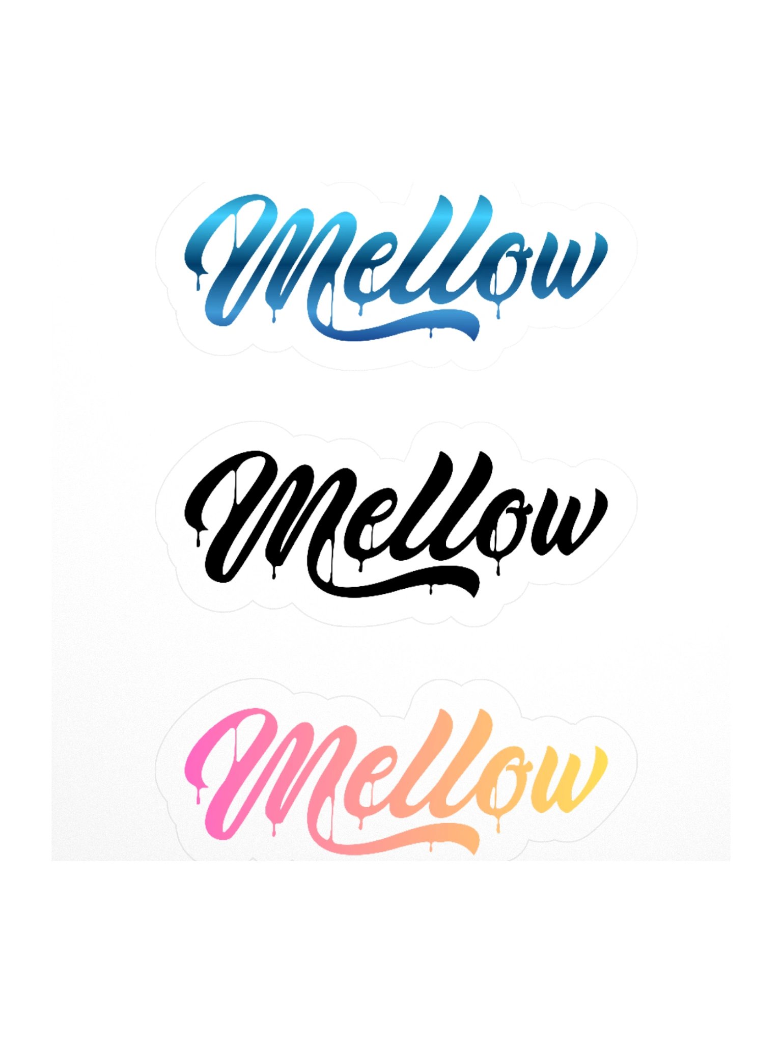 Mellow Kiss Cut Stickers product image (2)