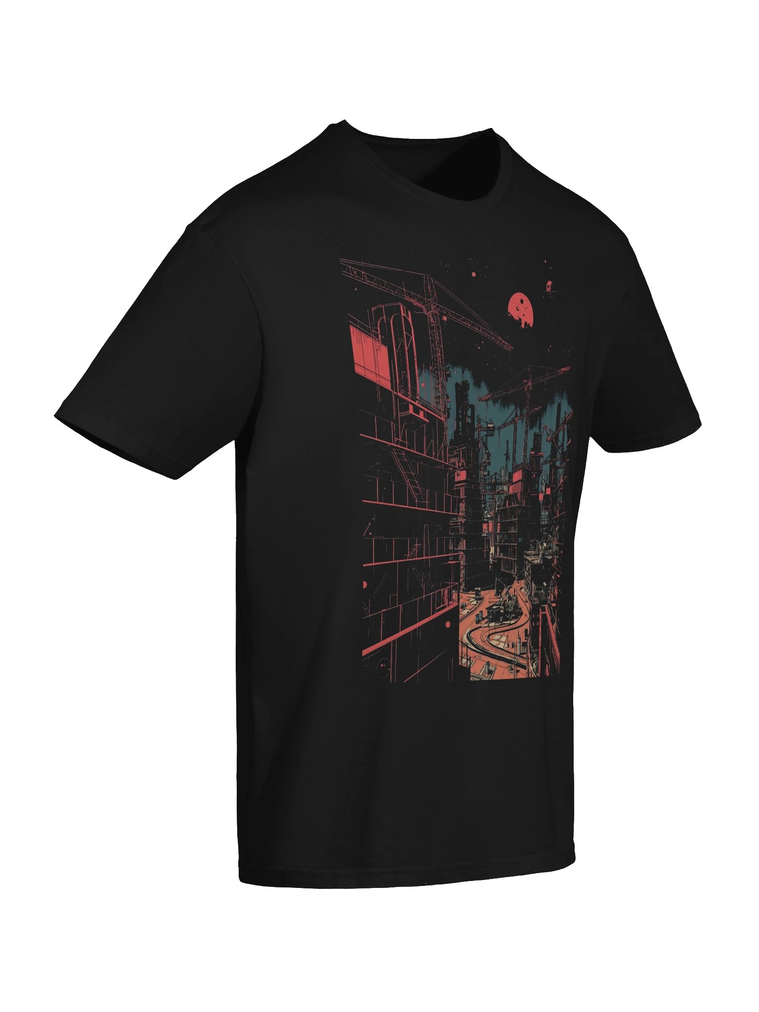 Red Moon Constructionscape T-Shirt product image (2)