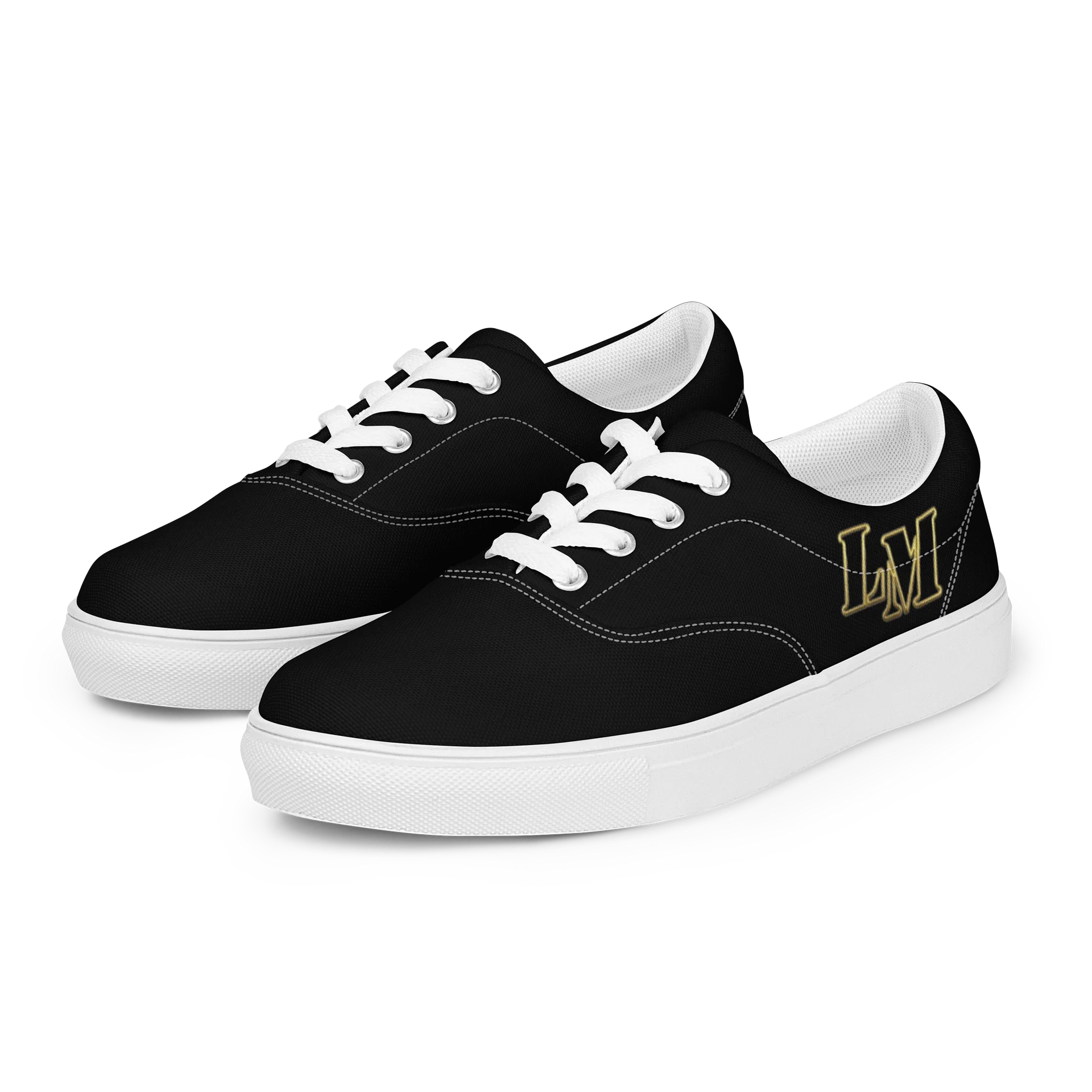 LM Origin™ Phantom Black Sneakers | Unisex Canvas Shoes product image (9)