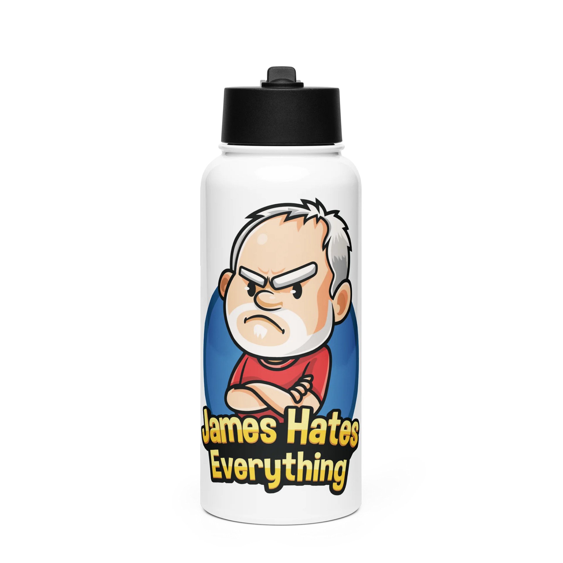 James Hates Everything Stainless Steel Water Bottle product image (1)