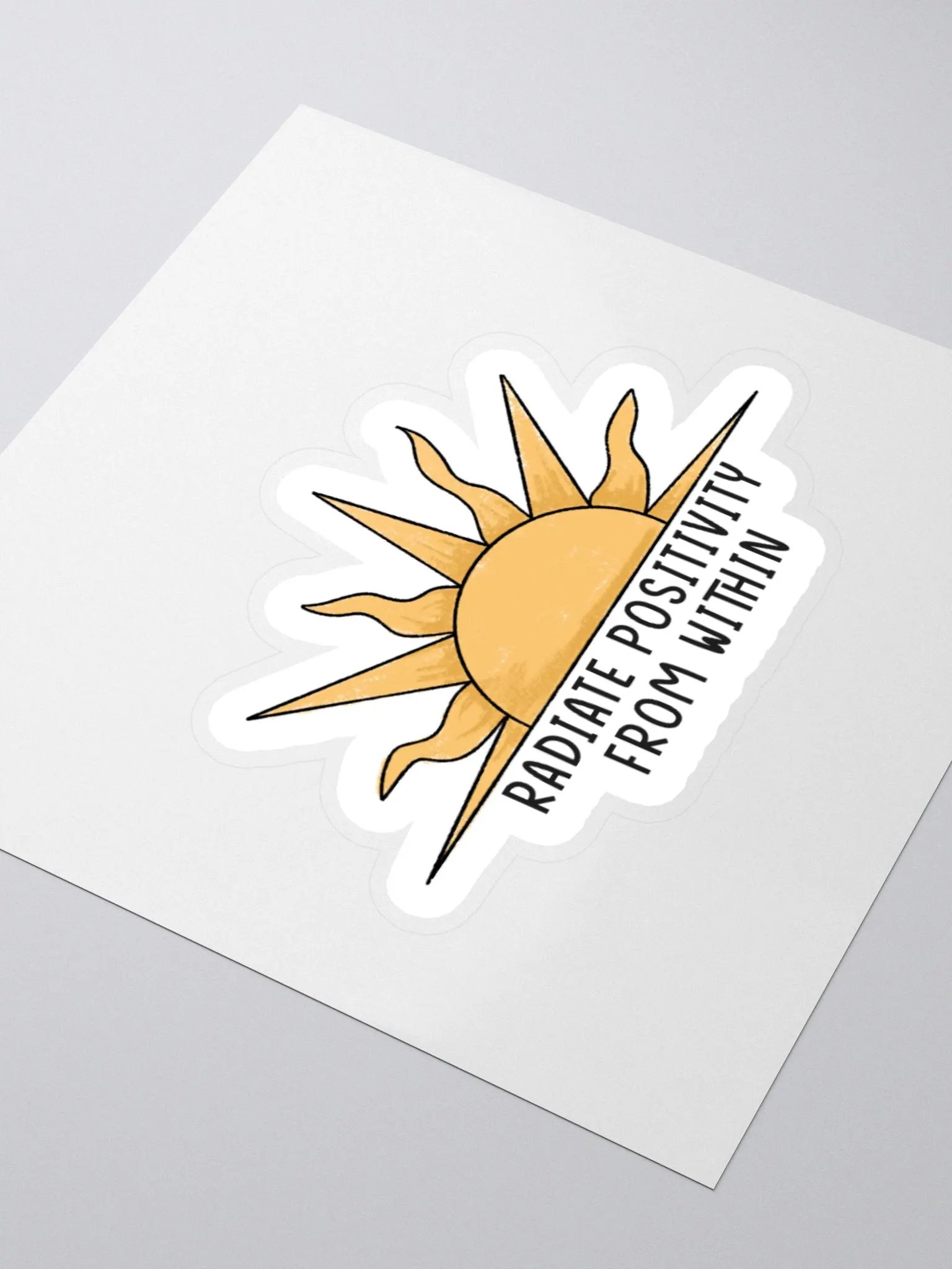 "Radiate Positivity From Within" Sticker product image (3)
