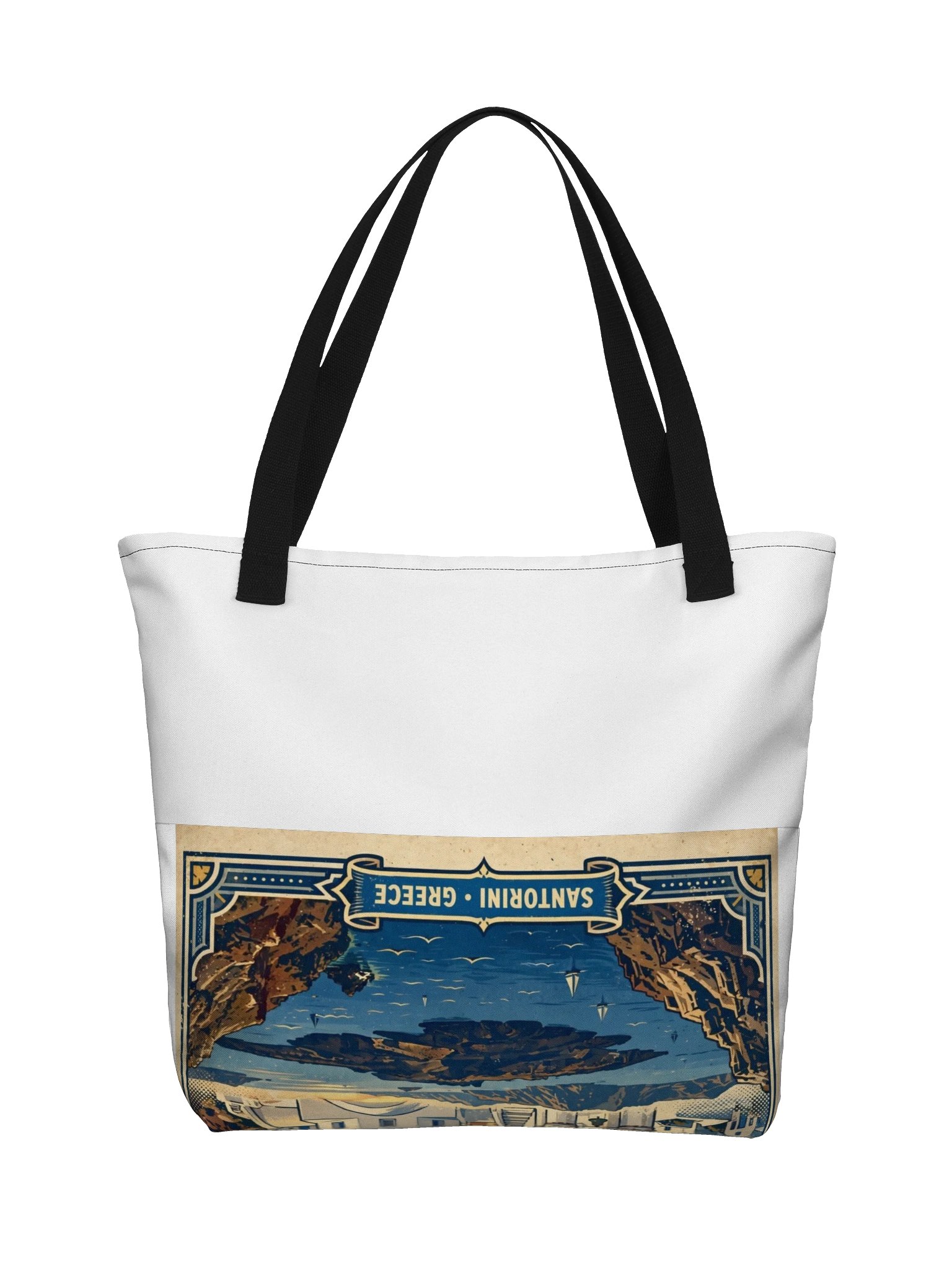 Santorini Poster Tote Bag product image (2)