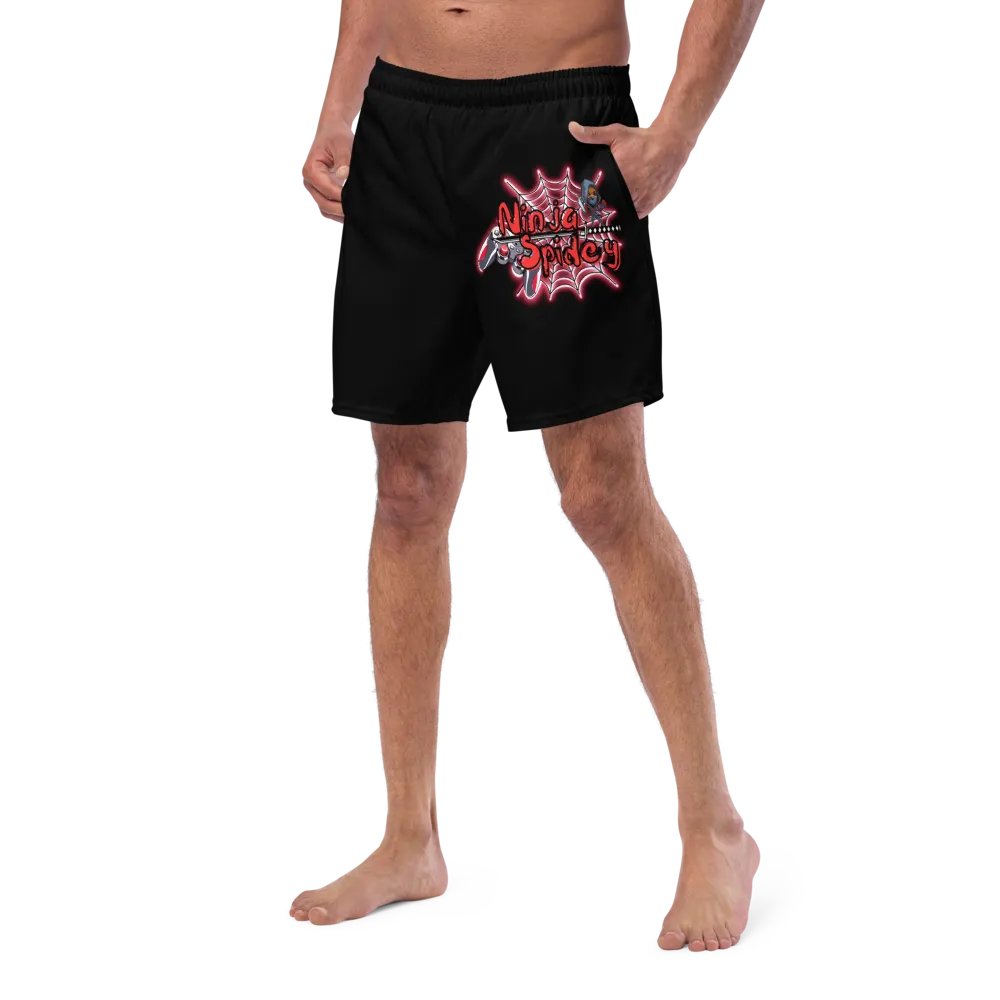 NinjaSpidey Black Swim Trunks product image (7)