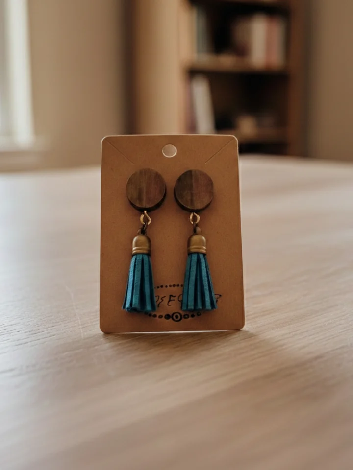 Blue tassle accent product image (1)