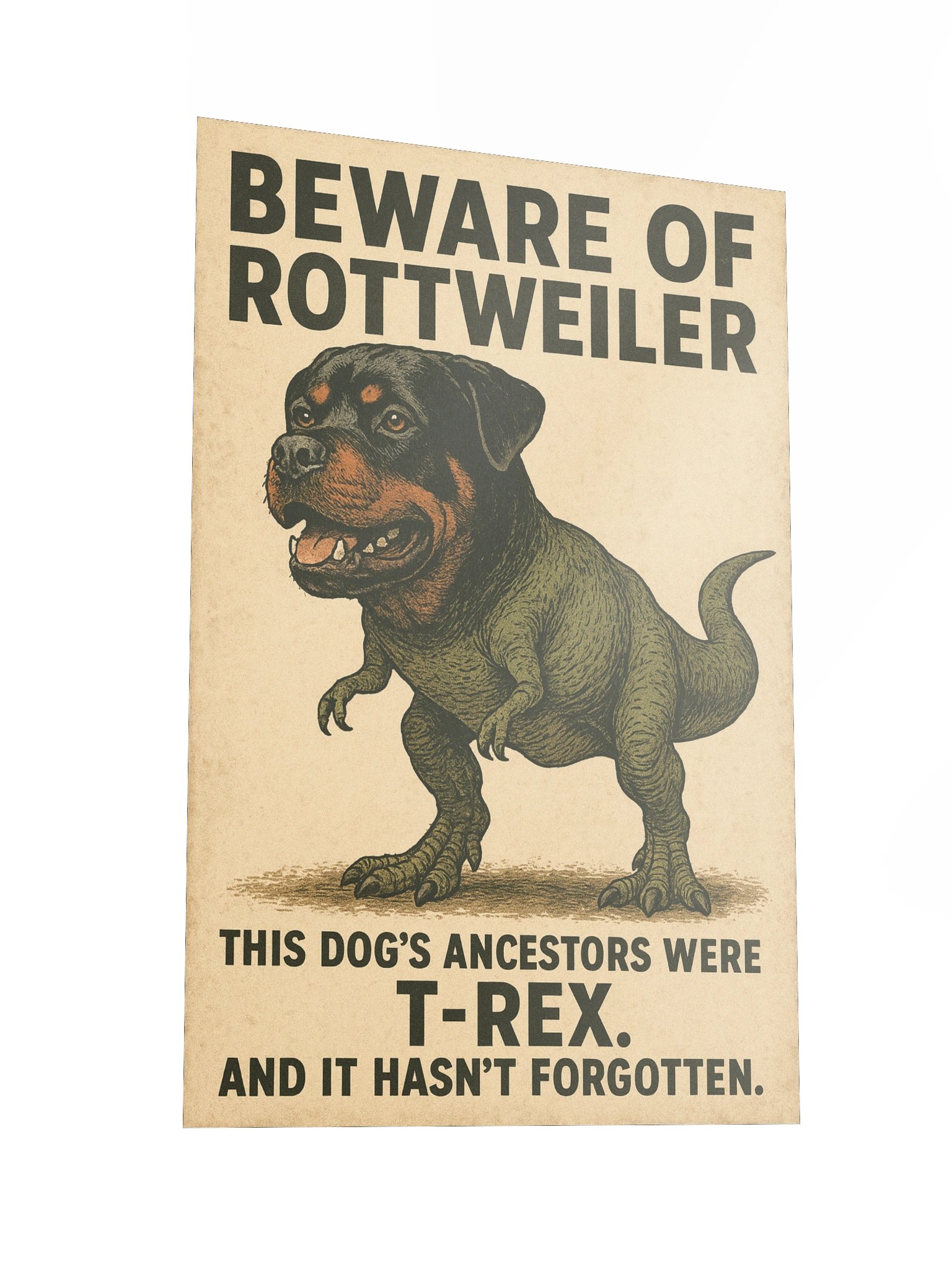 T-Rex Rottweiler Poster product image (5)