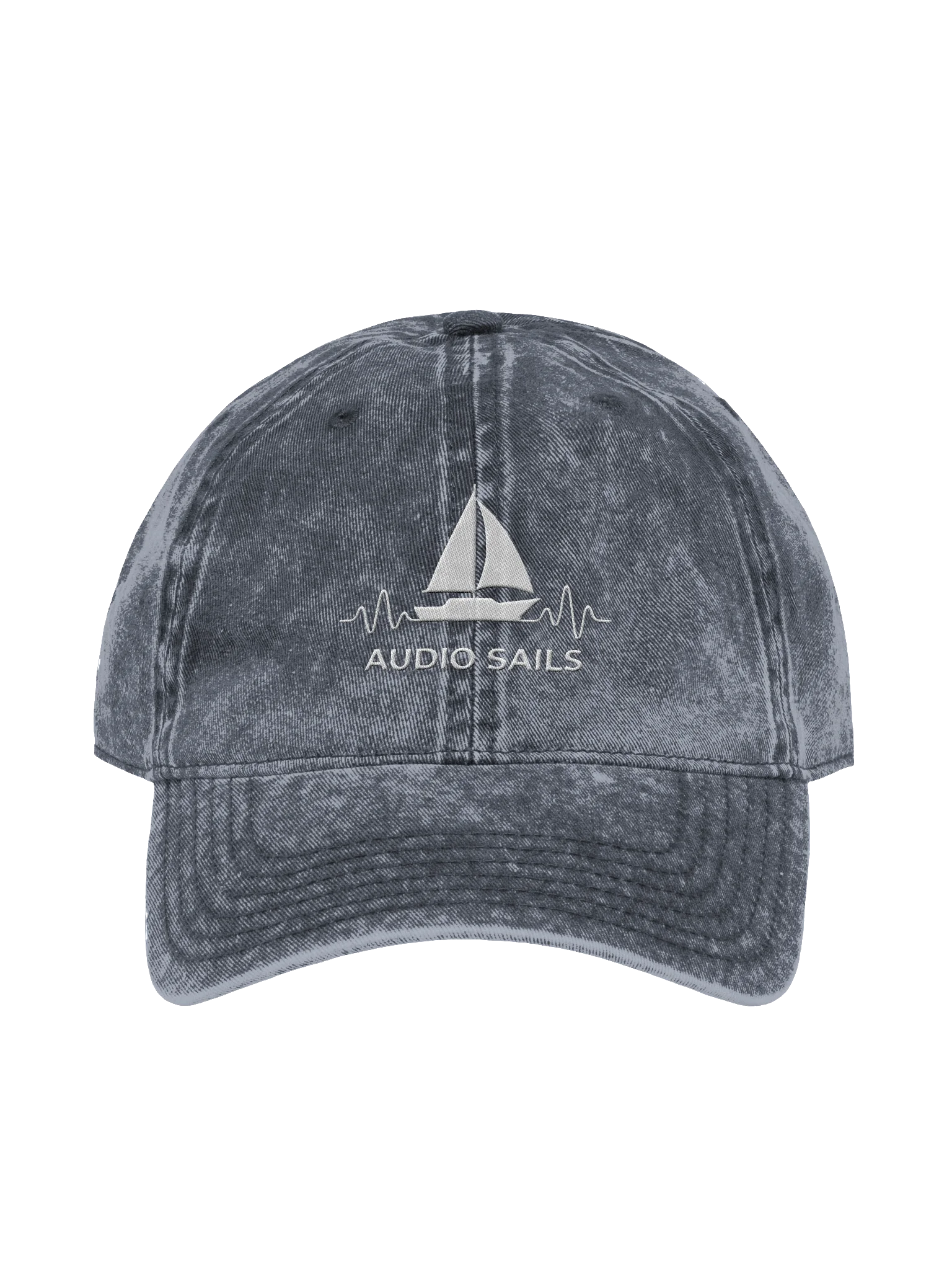 Audio Sails Washed Out Embroidered Cap | Washed Blue product image (1)