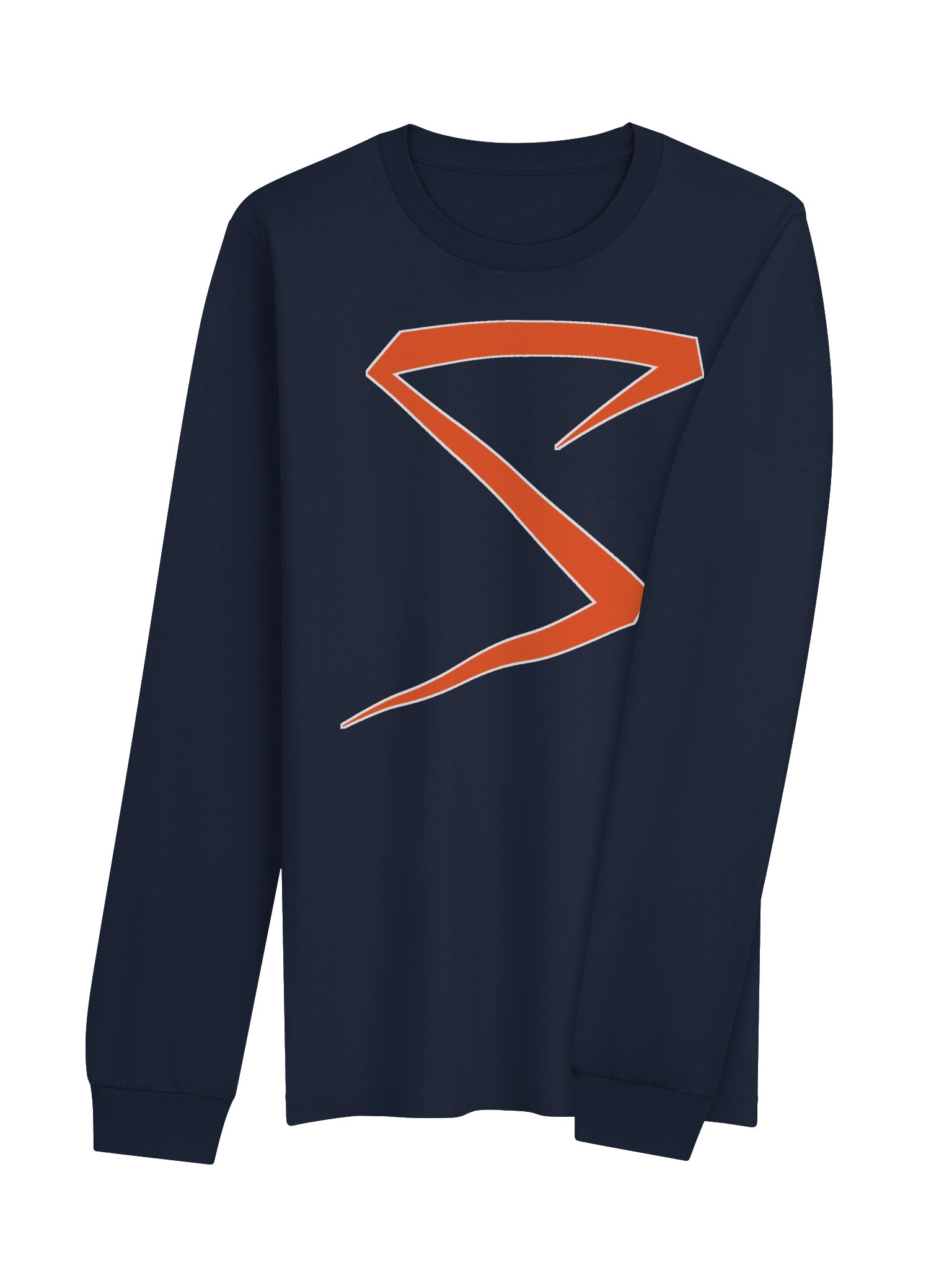 Midwest Sluggers S-Logo Navy Unisex Long Sleeve Tee product image (4)