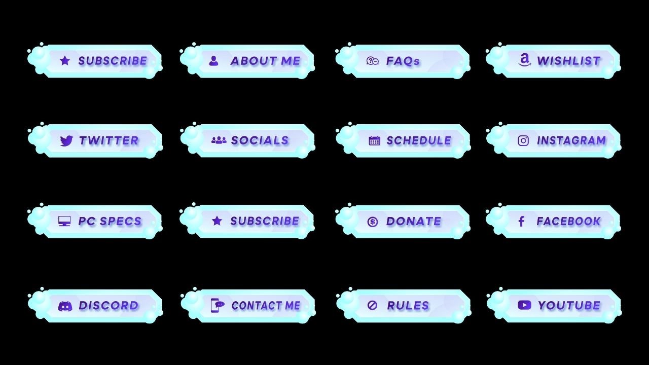 Cloudy Bubbles Twitch Panels product image (2)