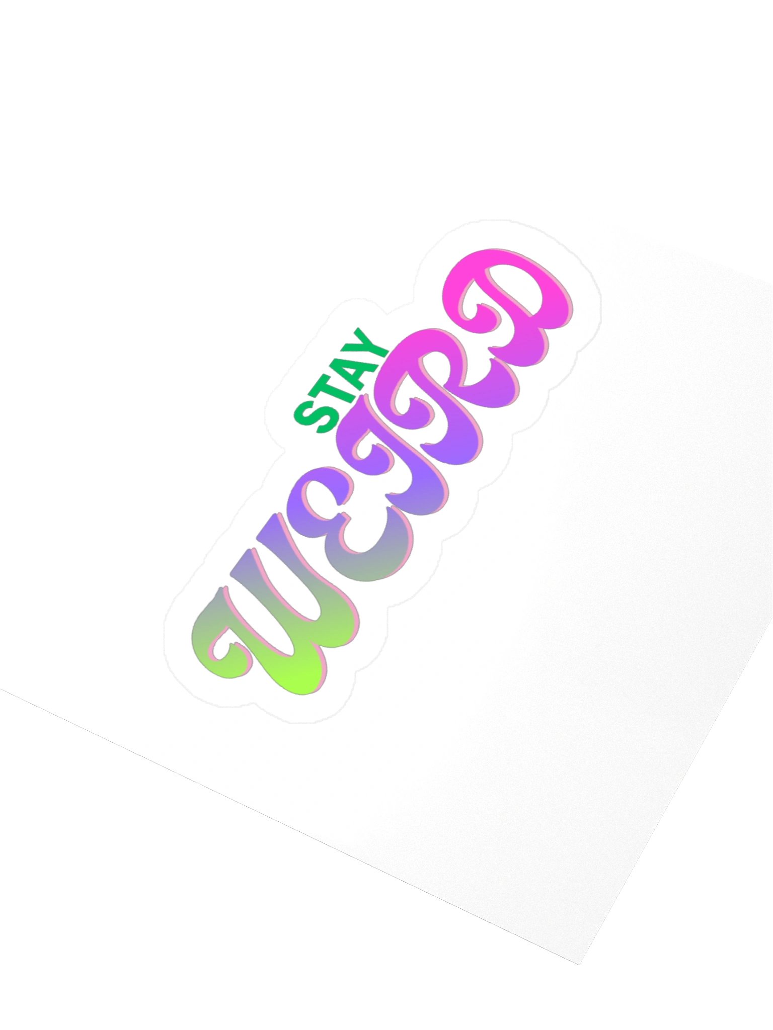 Stay Weird Multicolor Sticker product image (7)