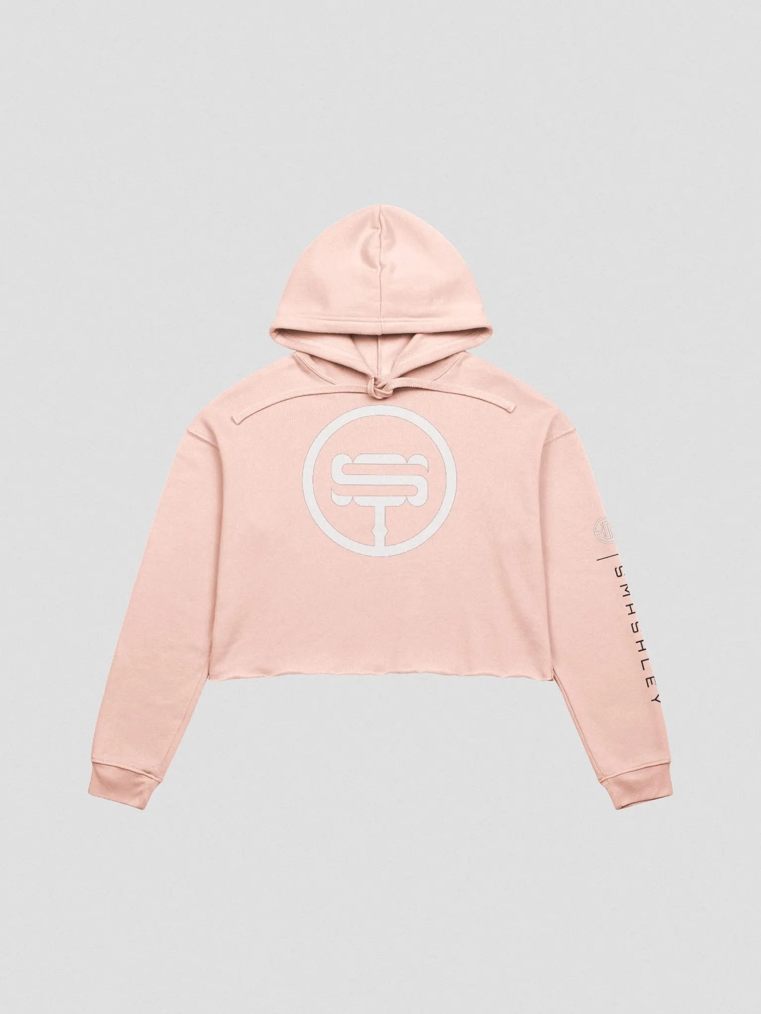 Smashley Cropped Hoodie - Pink/White Edition product image (2)