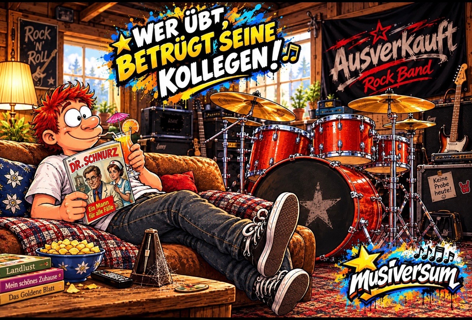 Postkarte - wer übt,... product image (3)