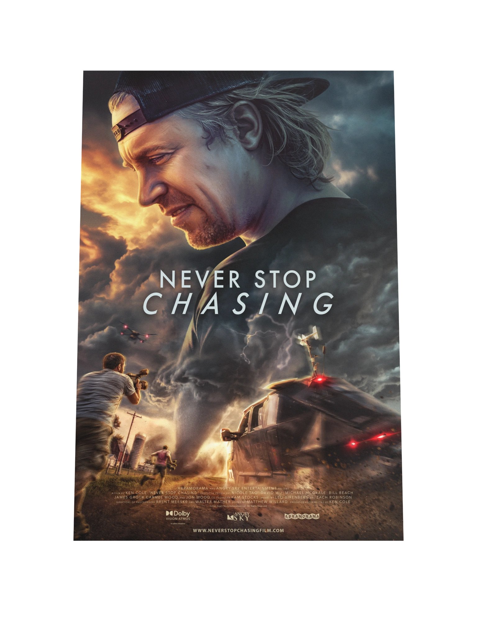 Official "Never Stop Chasing" Movie Poster (Limited Theatrical Edition) product image (1)