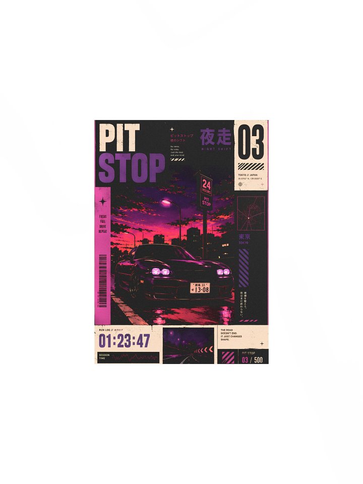 Pit Stop Series Matte Poster no. 03 product image (2)