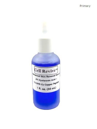 Cell Revive+ GHK-Cu Face Serum | 1% Copper Tripeptide + Hyaluronic Acid + Vitamin B5 Deep Repair · Intense Hydration · Skin Renewal · Anti-Aging | 1 oz product image (1)