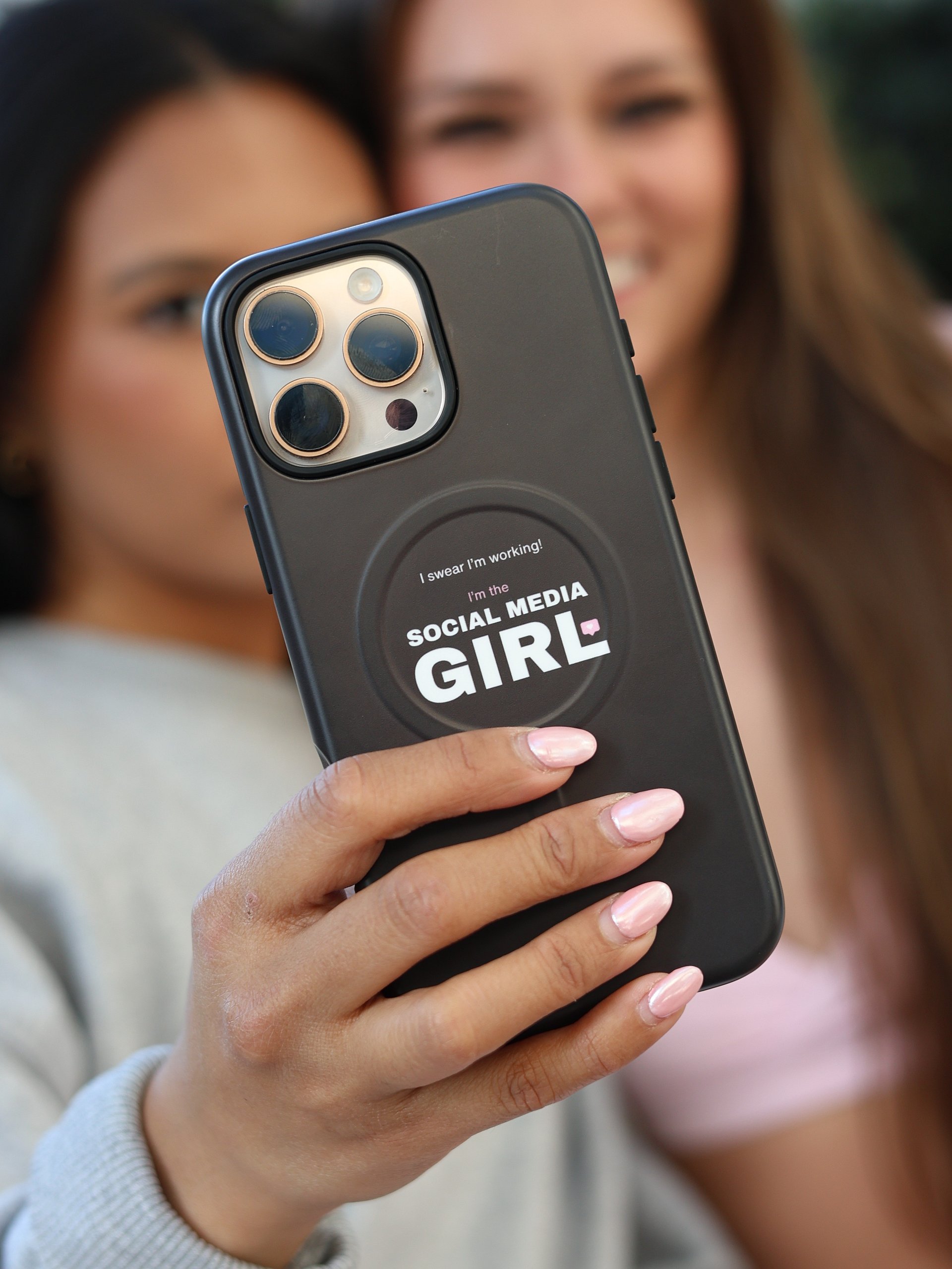 "I swear I'm working, I'm the Social Media Girl!" MagSafe Compatible Phone Case product image (2)