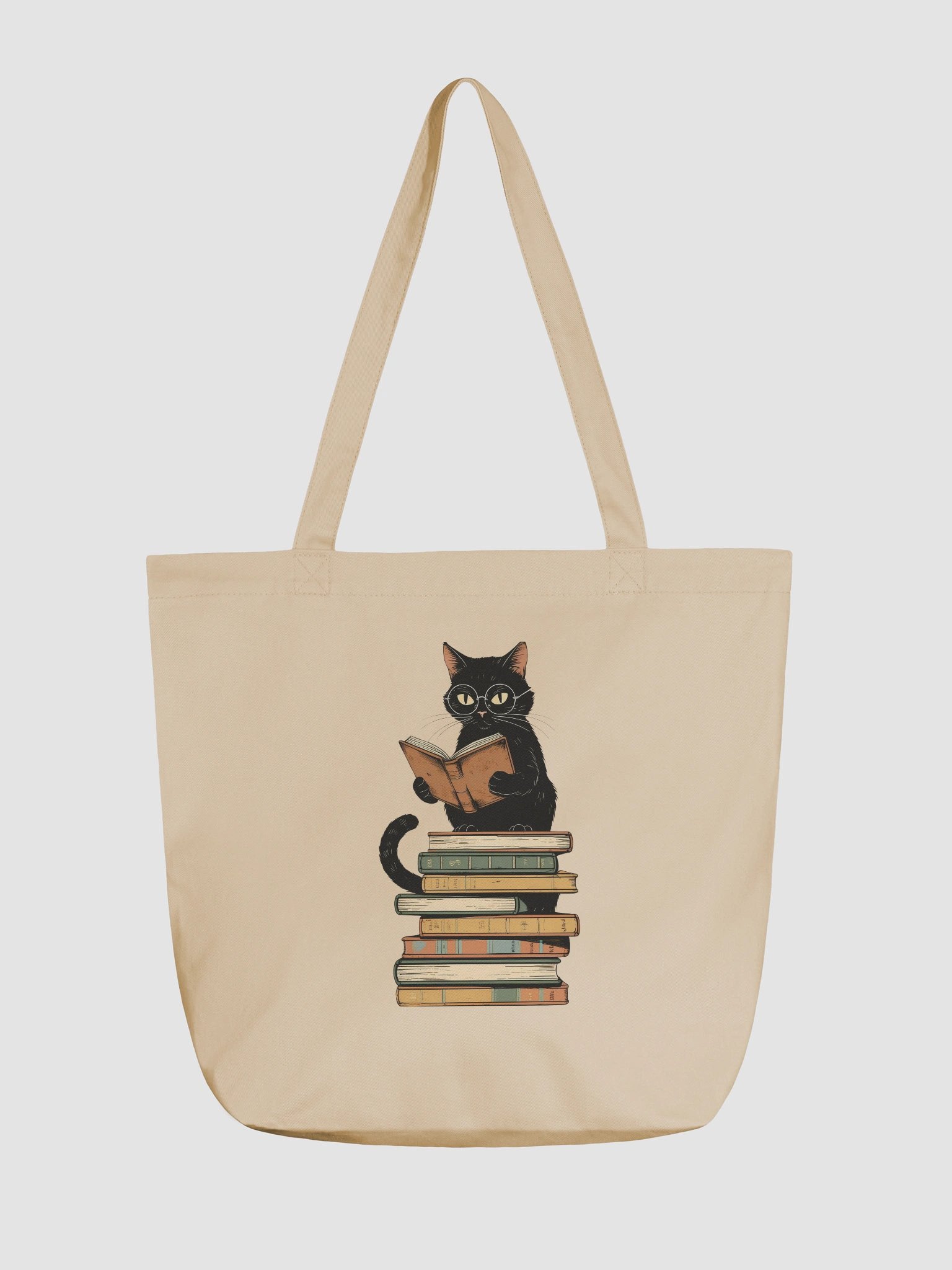Black Cat Bookish Tote Bag product image (1)
