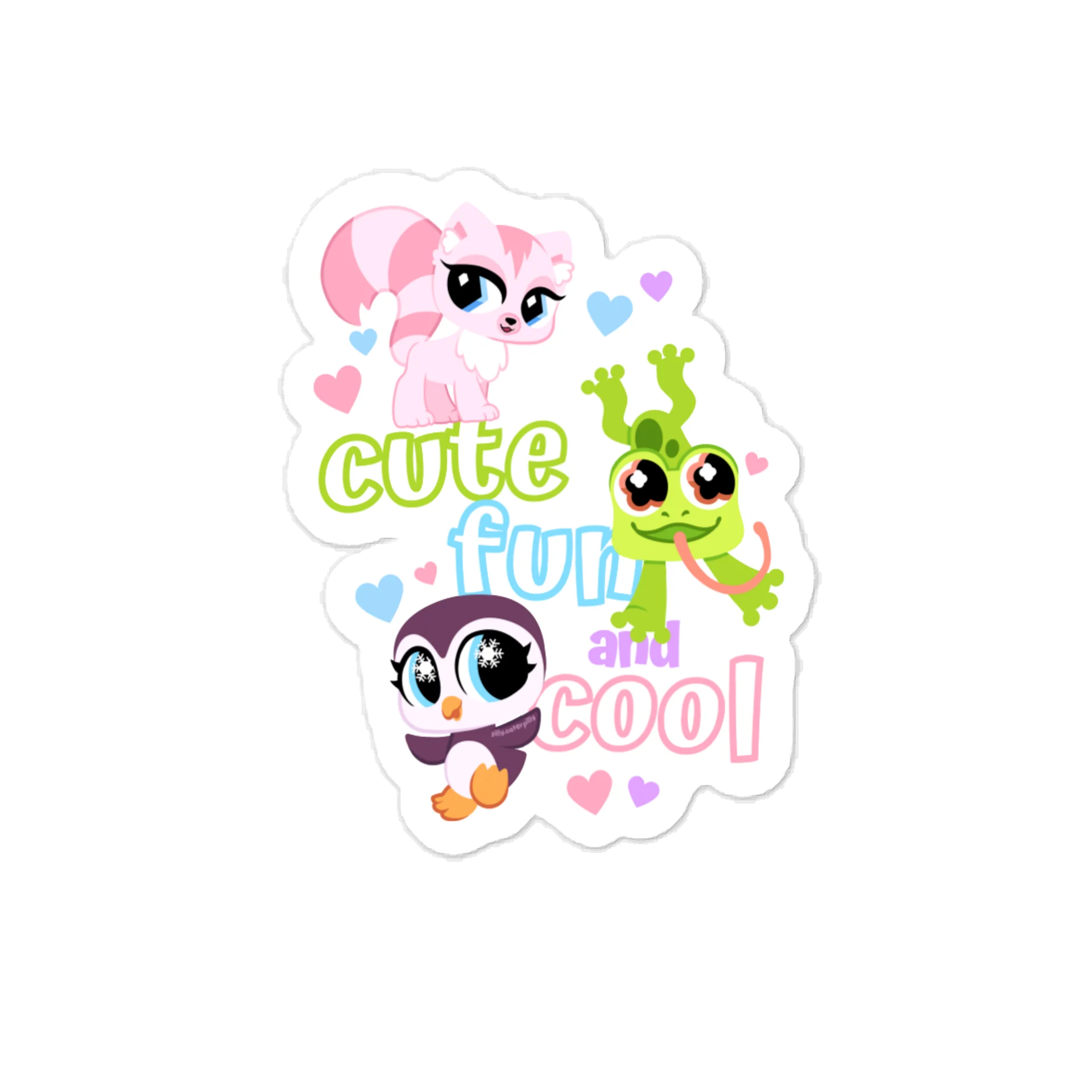 Cute Fun Cool Vinyl Sticker product image (1)