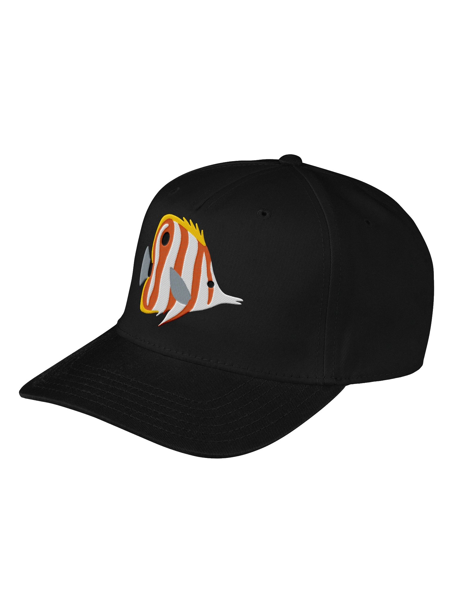 Scribbled Angelfish Mid-Profile Baseball Cap (Embroidered) for Reef and Marine Aquarium Lovers product image (5)