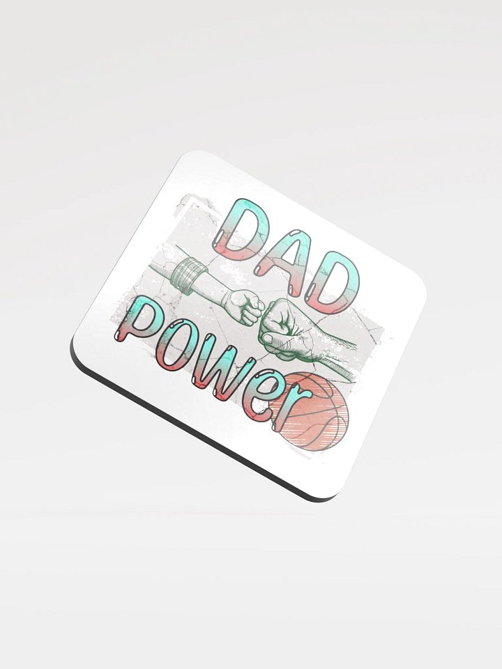 Dad Power Basketball Cork Coaster Set product image (2)