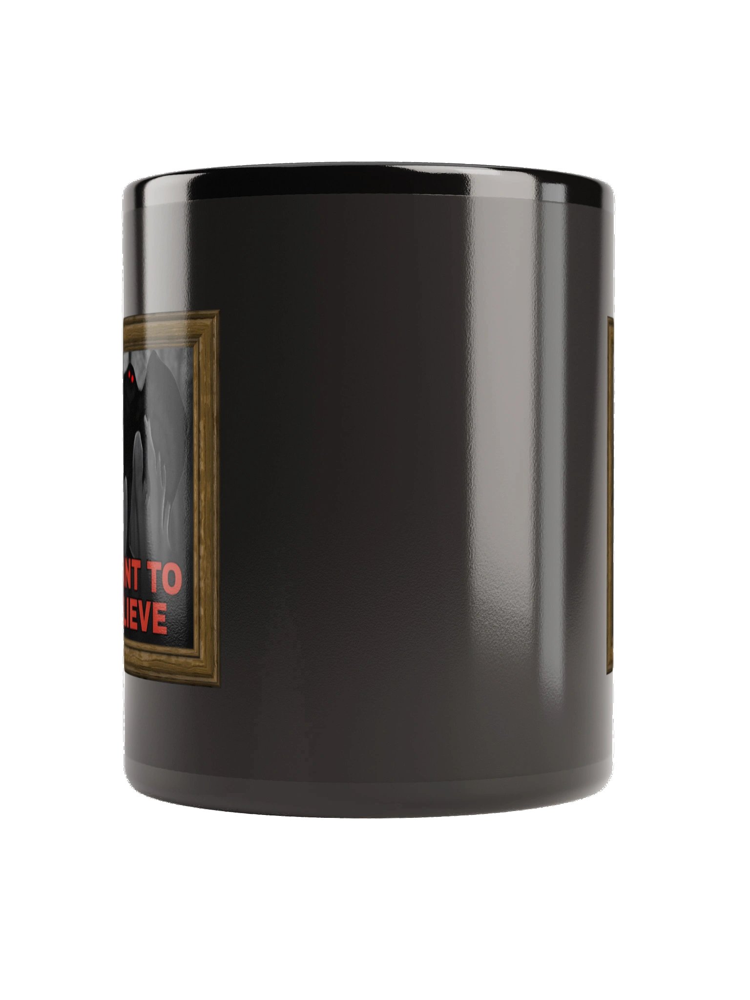 I Want to Believe Black Glossy Mug product image (3)