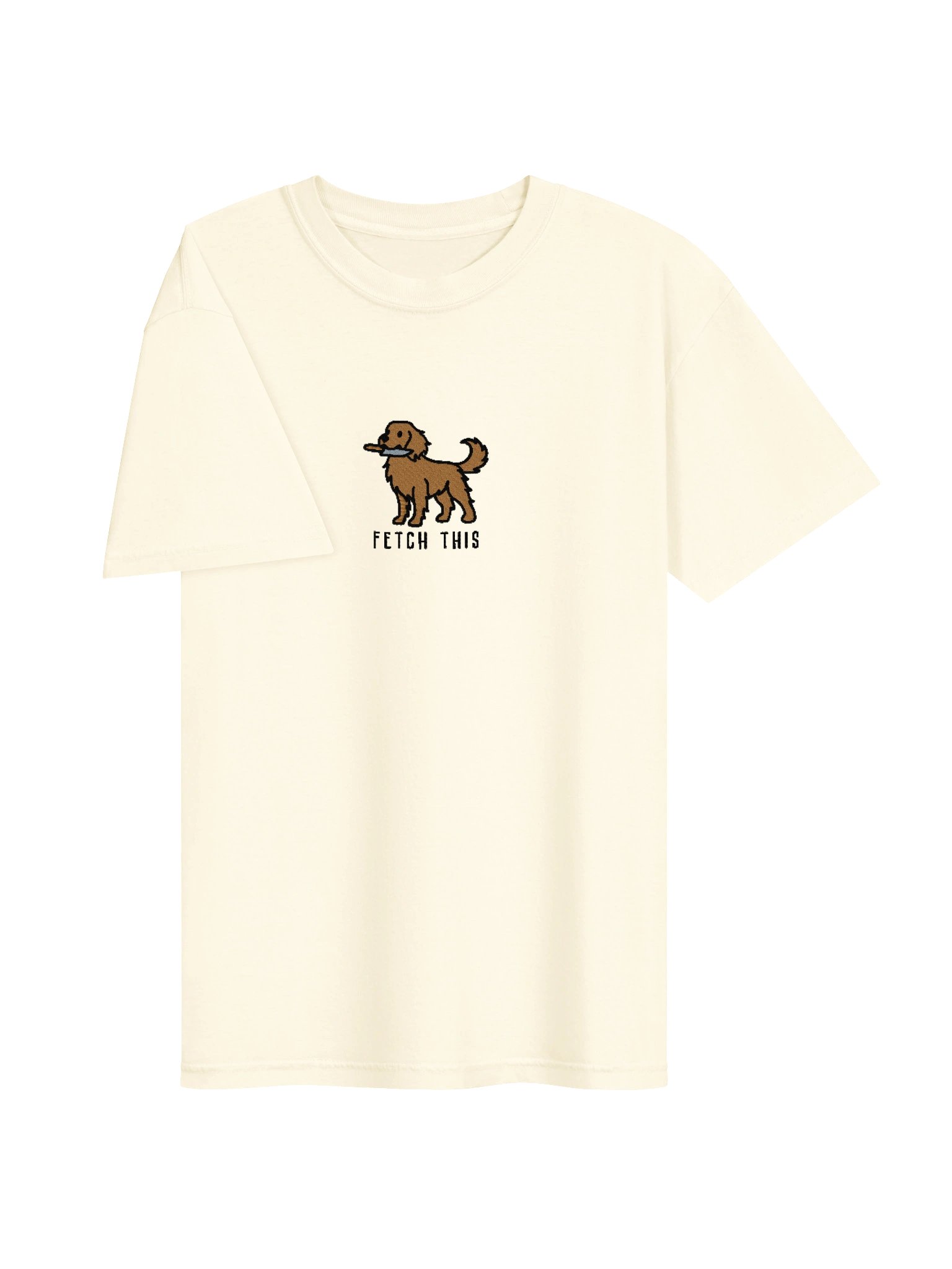 Fetch This Funny Chibi-Style Embroidered T-Shirt for Golden Retriever(Gold) Owners product image (111)