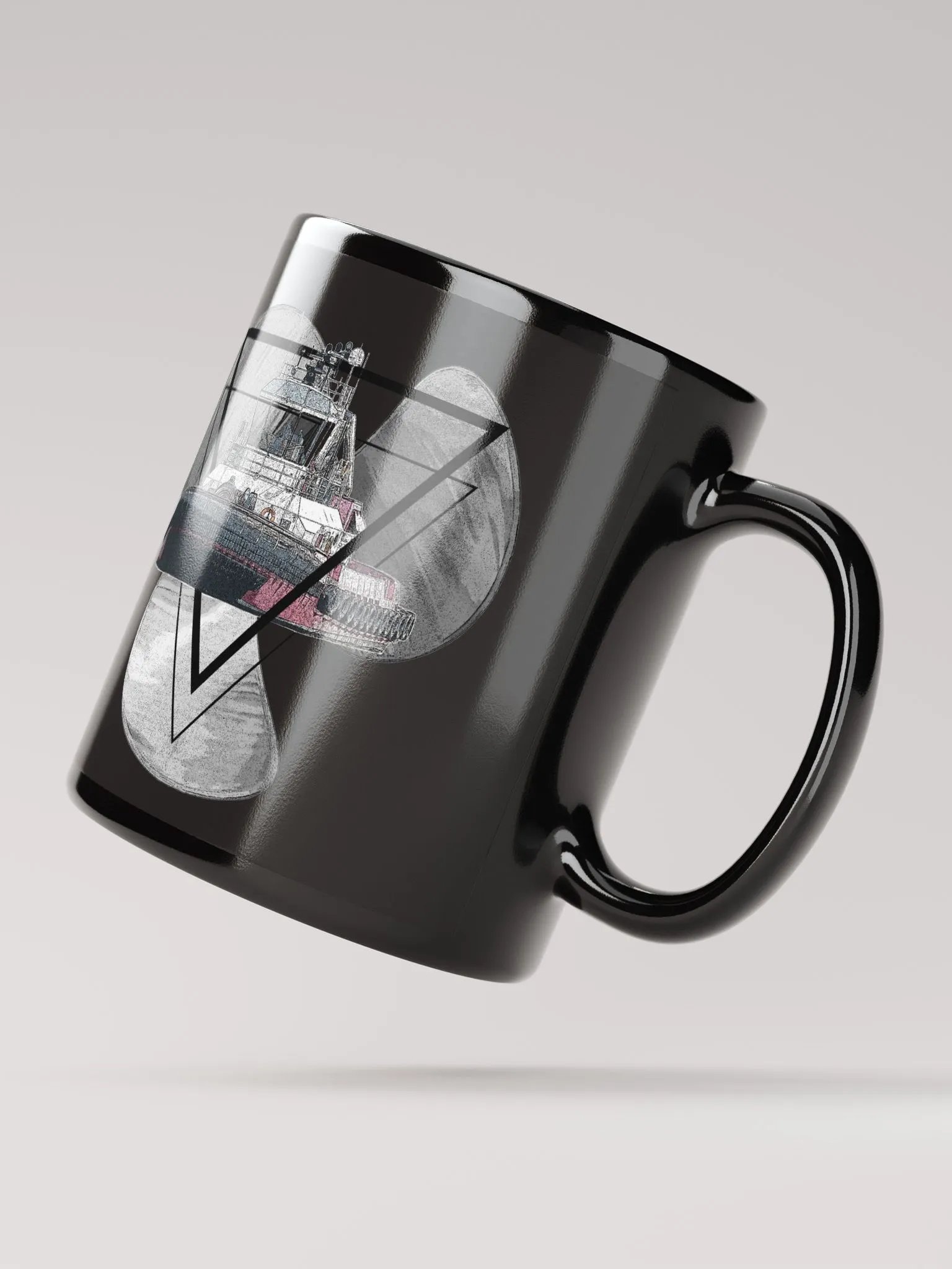 Three blade prop triangle Athena tug Mug 11oz & 15oz product image (2)