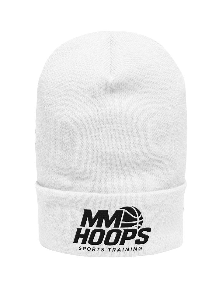MM Hoops White Beanie product image (1)