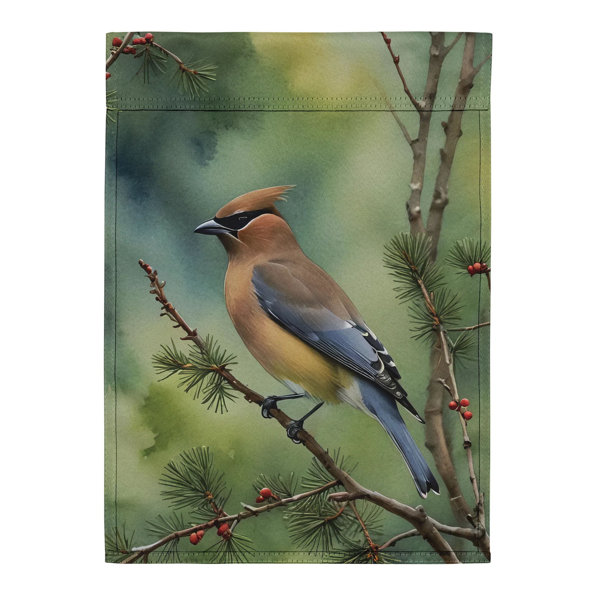 Cedar Waxwing Garden Flag product image (3)