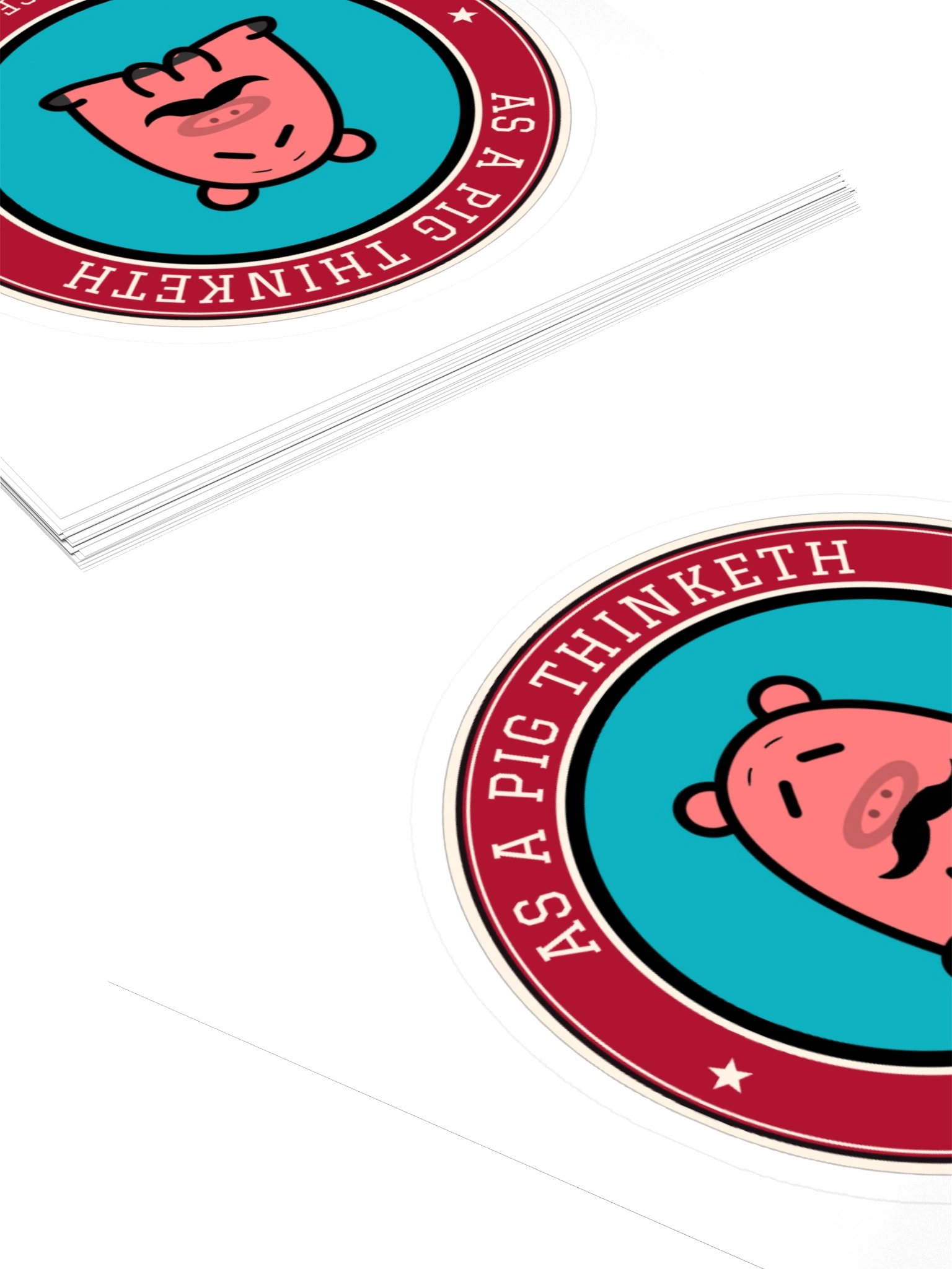 Fancy Piglet Sticker | As a Pig Thinketh product image (12)