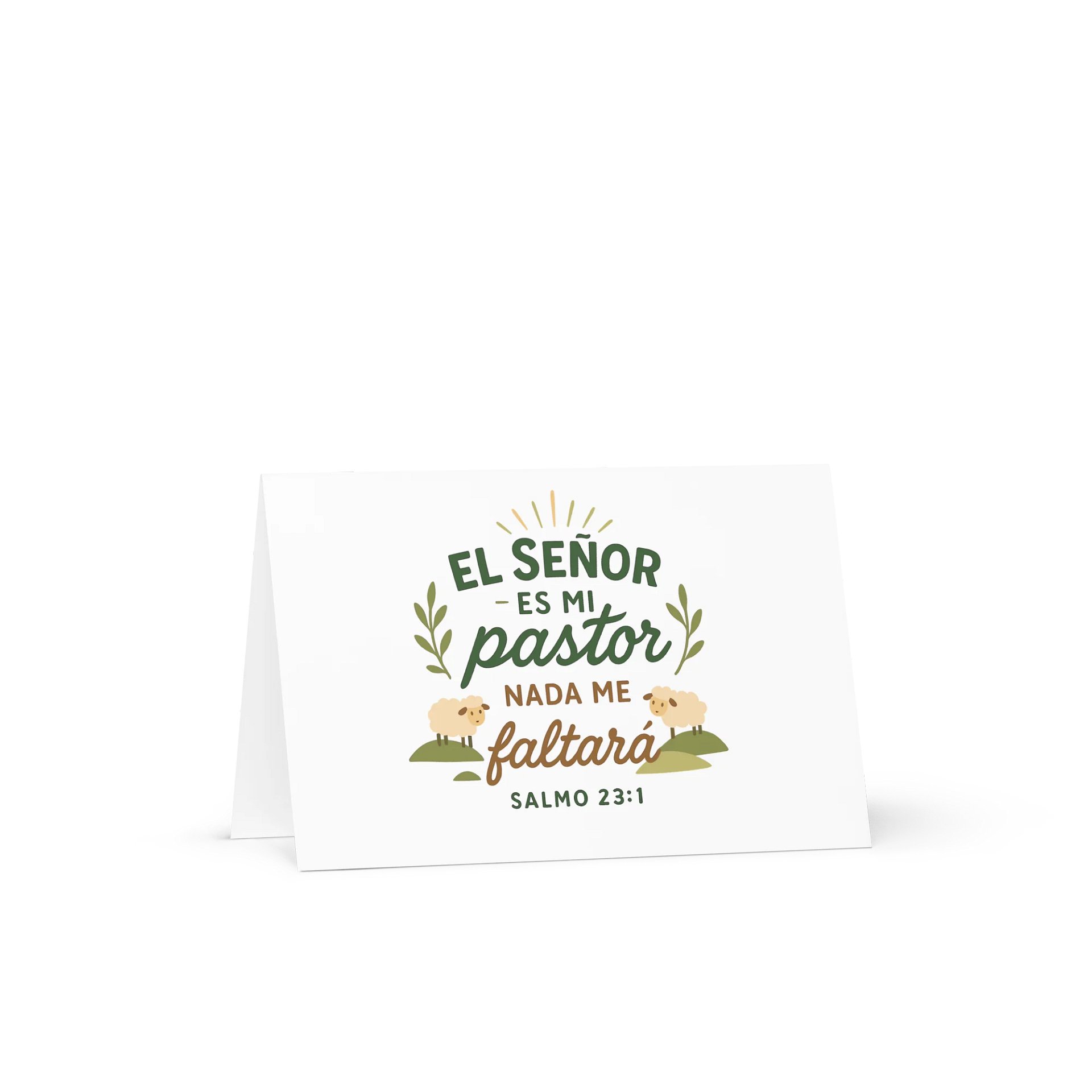 Spanish Christian Greeting Card – “El Señor es mi Pastor” – Psalm 23:1 product image (1)