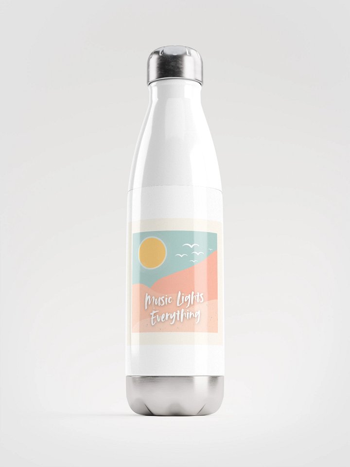MUSIC LIGHTS EVERYTHING Stainless Steel Water Bottle product image (1)