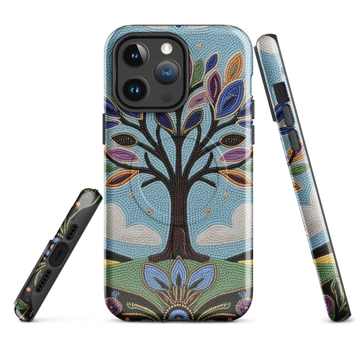Colorful Tree faux-beaded MagSafe® iPhone® Tough Case product image (4)