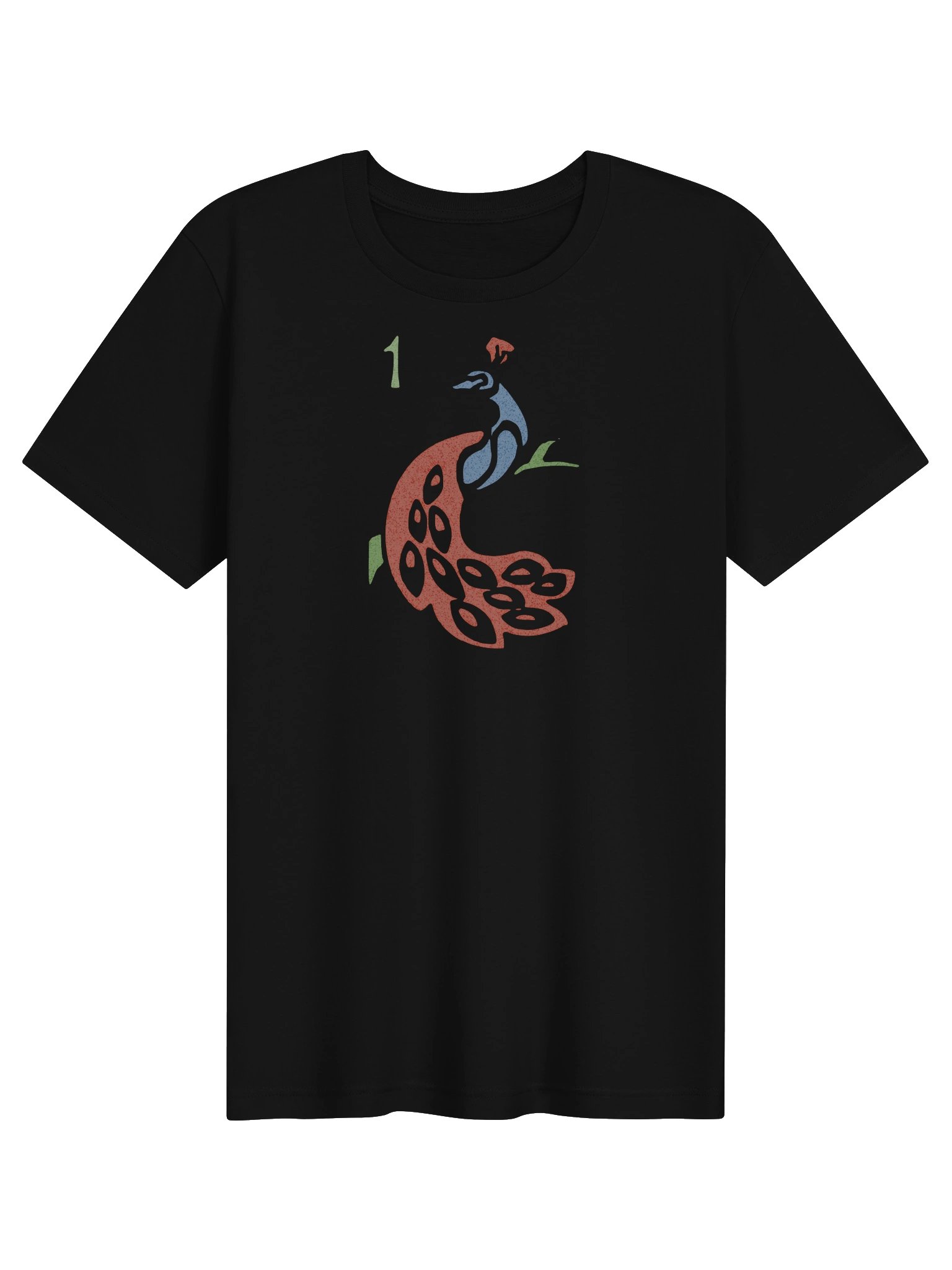Mahjong One of Bamboo Peacock Tile Board Game T-Shirt product image (4)