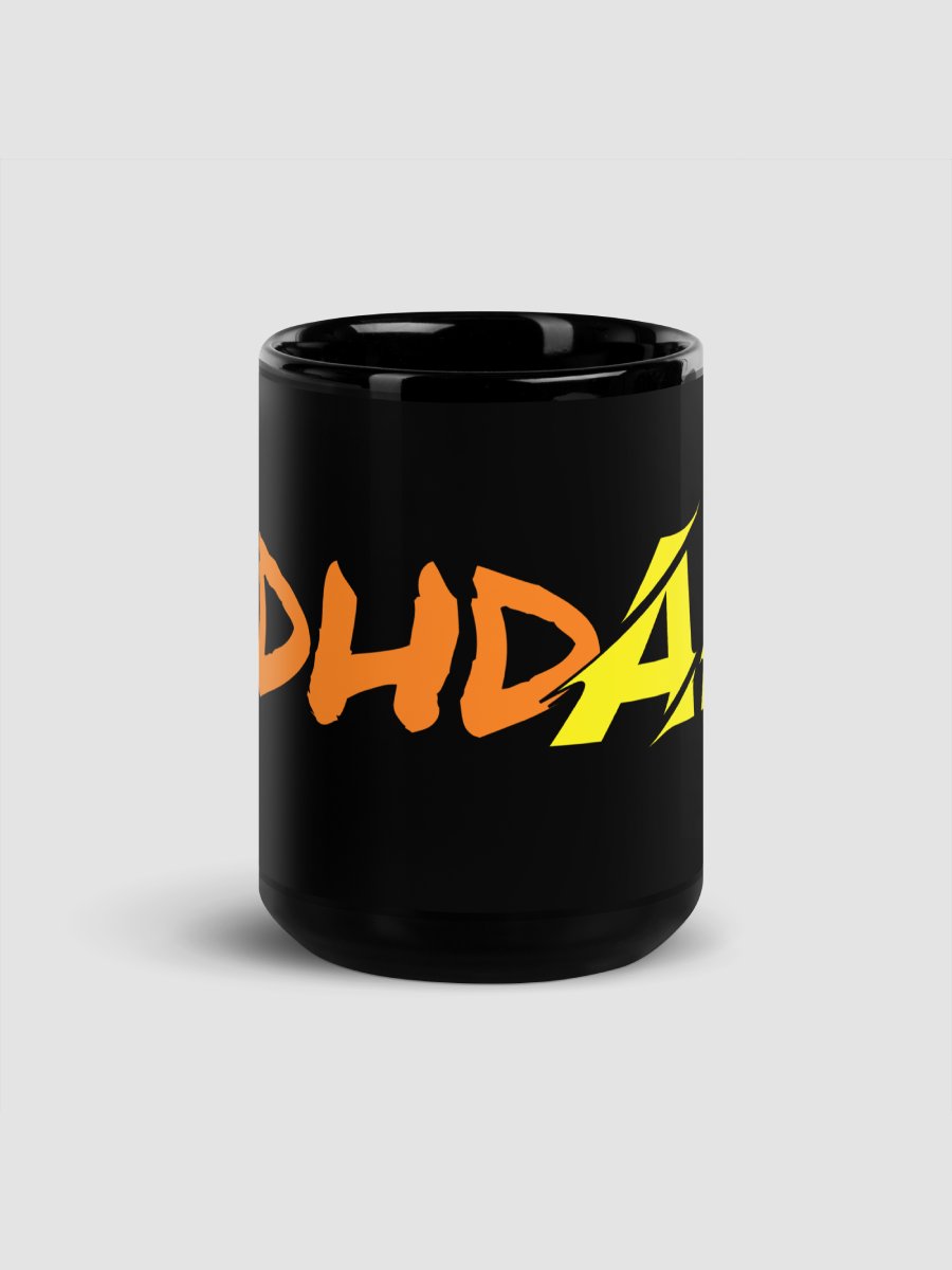 ADHDAF Black 15 oz Glossy Mug product image (1)