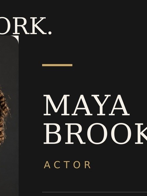 Custom Actor Calling Card + QR Code product image (2)