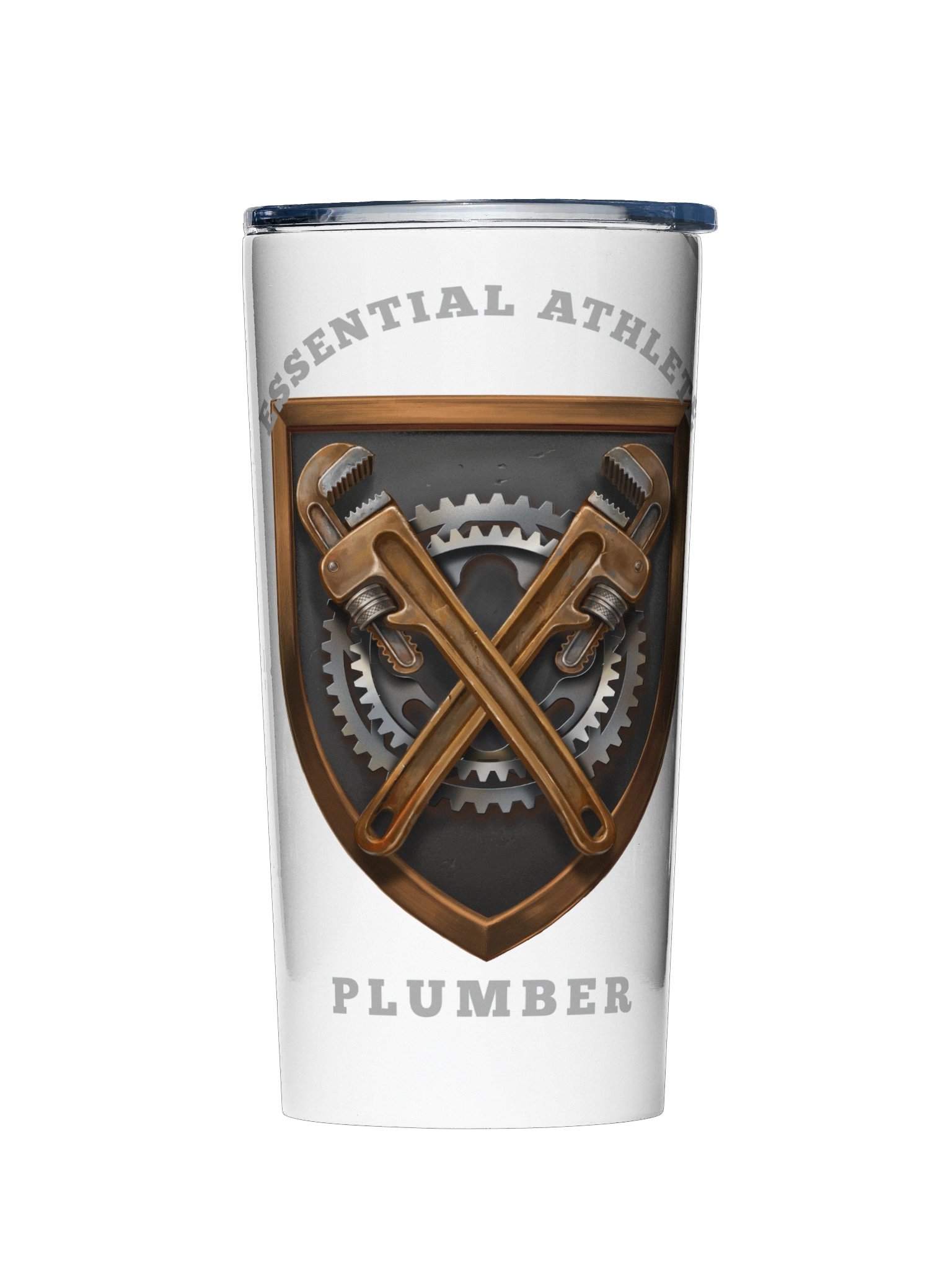Shield Series: Plumber Edition (White) Tumbler product image (1)