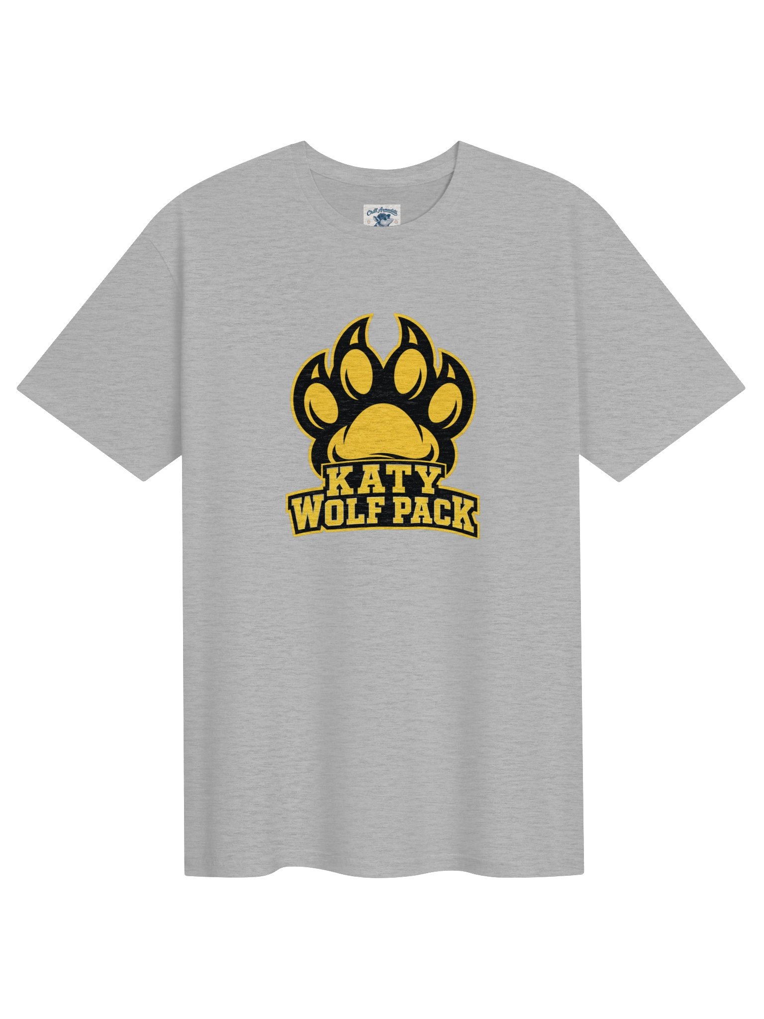 Katy Wolf Pack Paw Print Tee (White or Grey) product image (1)