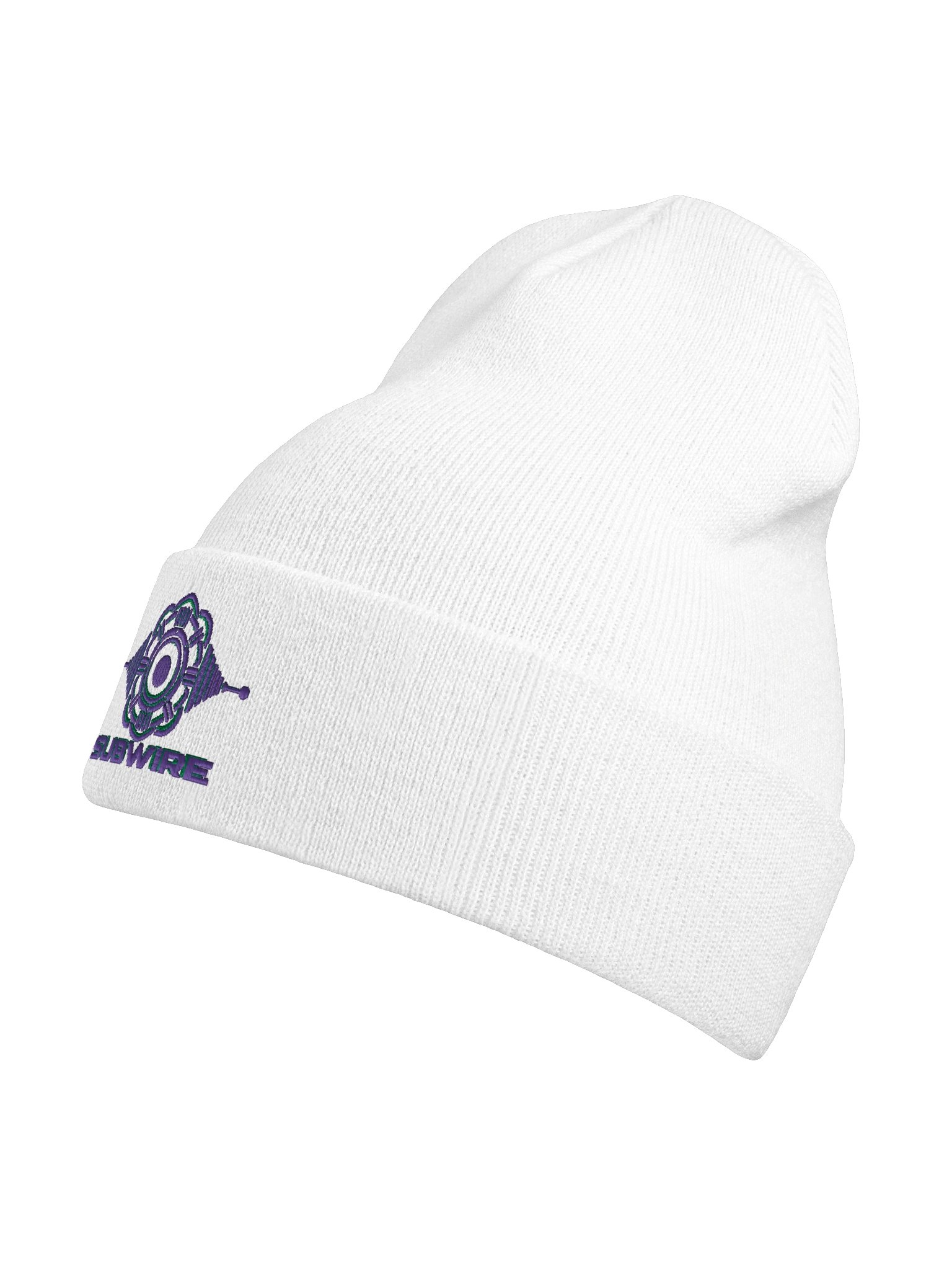 SUBWIRE Purple Logo Beanie - White product image (9)