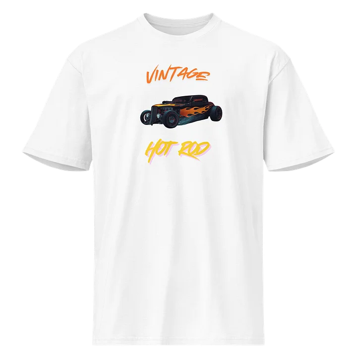 Vintage Hot Rod White Tee product image (1)