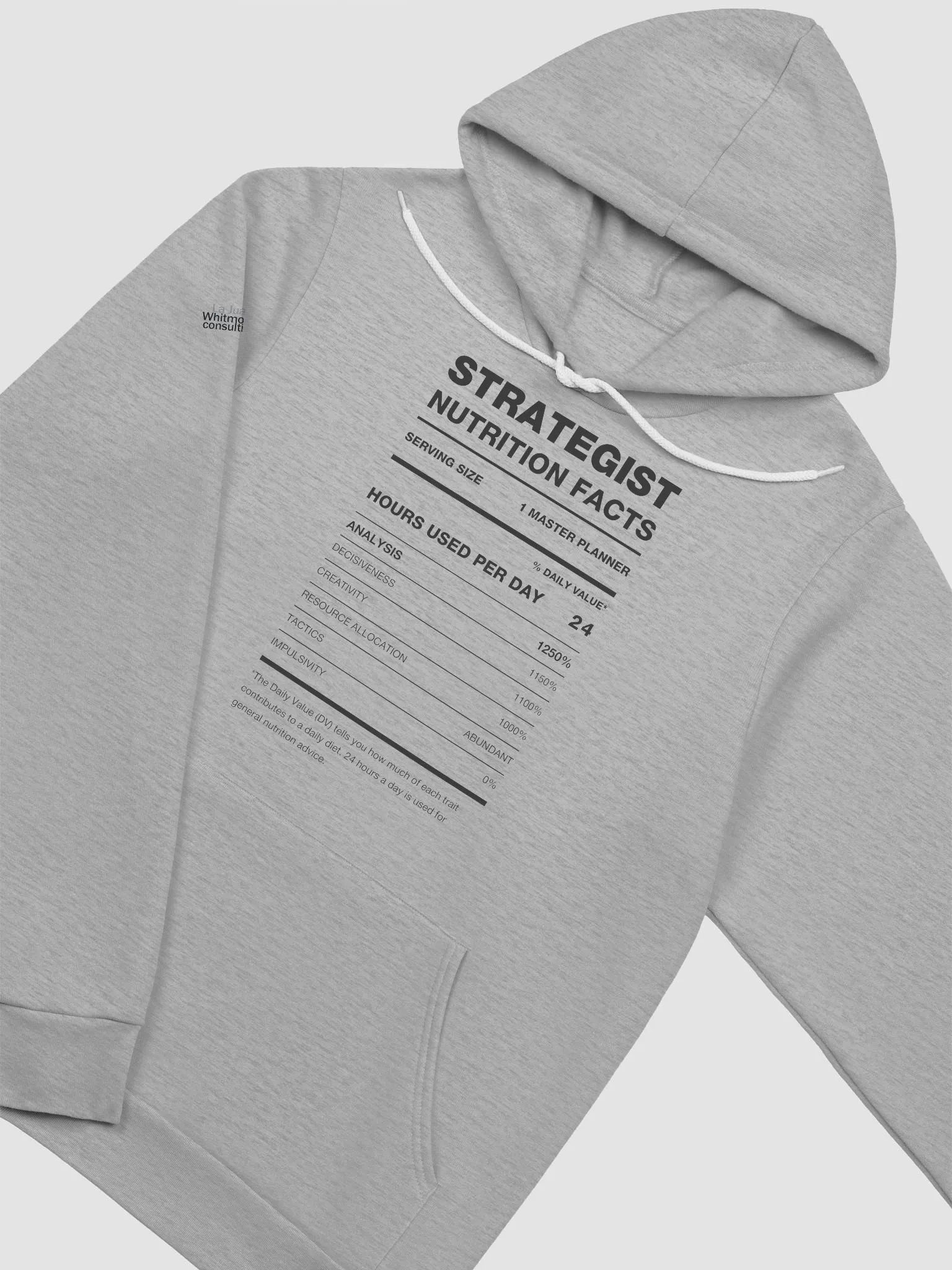 STRATEGIST Nutrition Facts Comfort Hoodie product image (7)