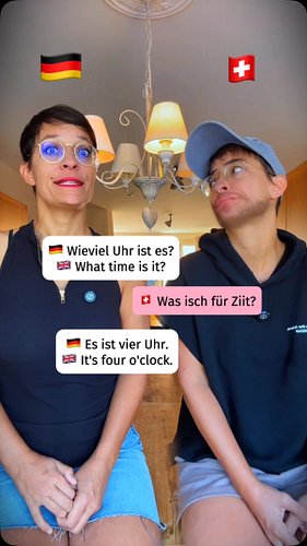 German VS Swiss German - Questions about time 😳

#schweizerdeutsch #switzerland #swissgerman #learngerman #schwiizerdütsch