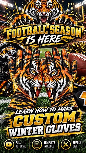 🏈 YOU GOT THE SHIRT, YOU GOT THE HAT… BUT WHERE ARE YOUR CUSTOM GLOVES? 🧤

Football season is here, and winter is right aroun...