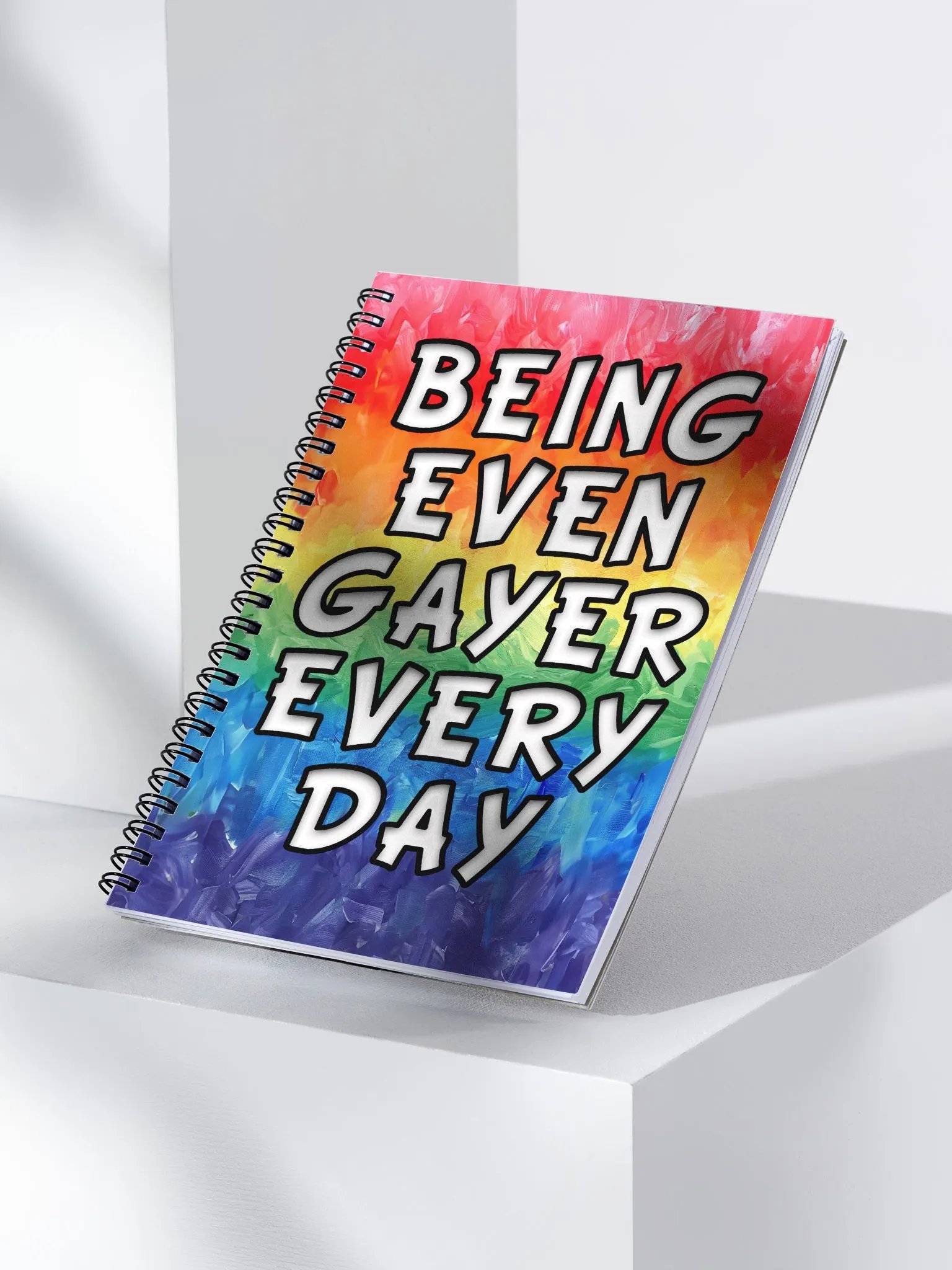 Being Even Gayer - Rainbow Pride Spiral Notebook product image (3)