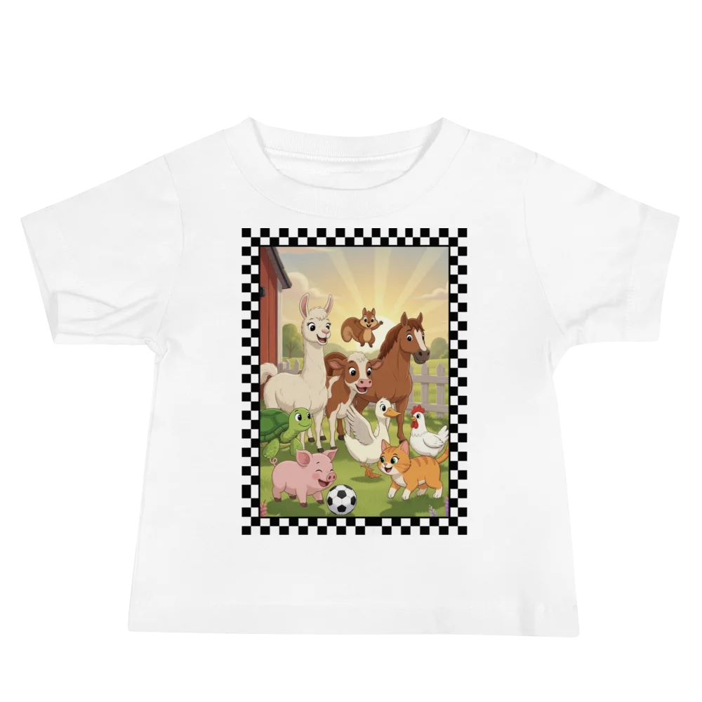 Farm Animal Soccer Baby Tee product image (2)