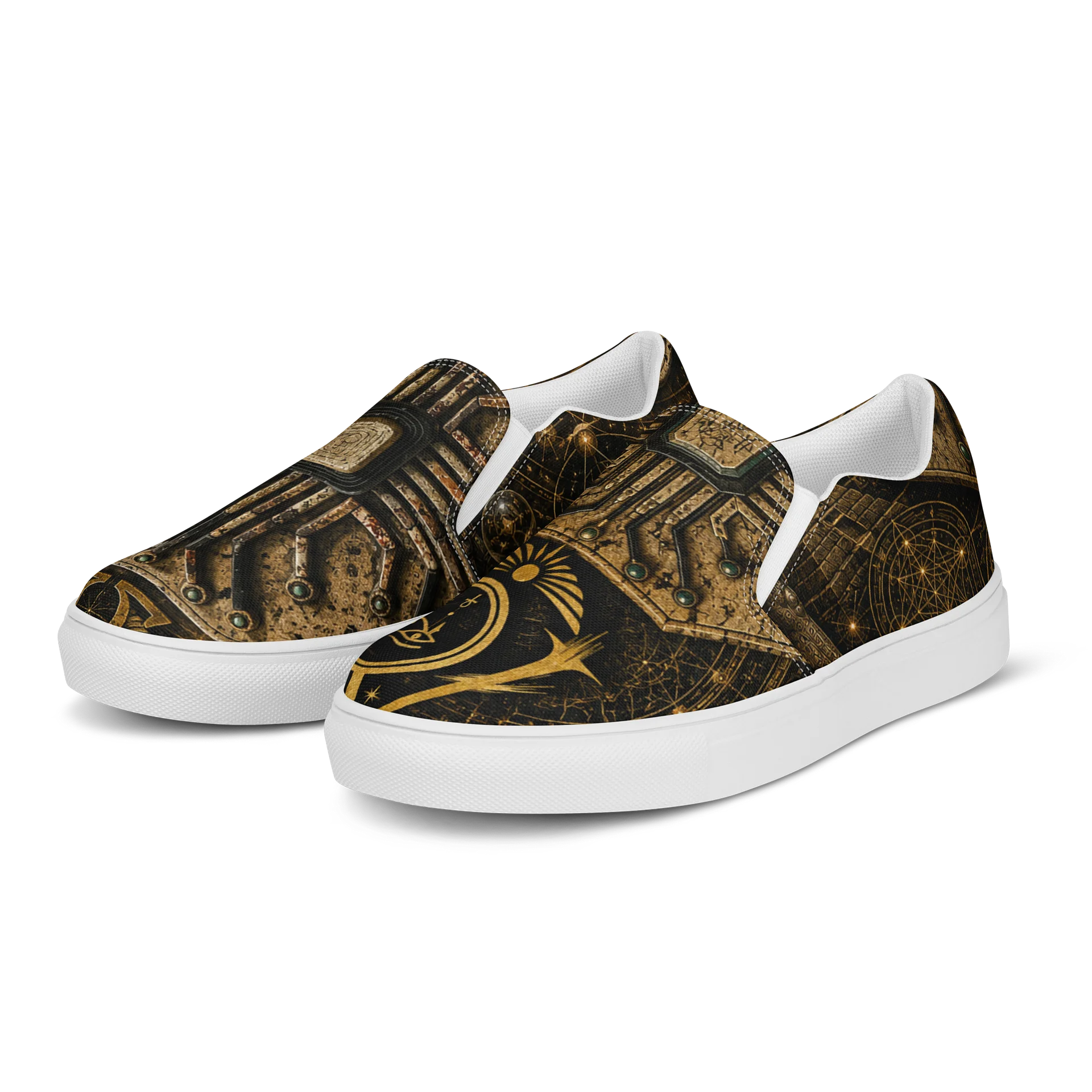 Womans Slip On Alpha and Omega Chiipped Shoe product image (3)