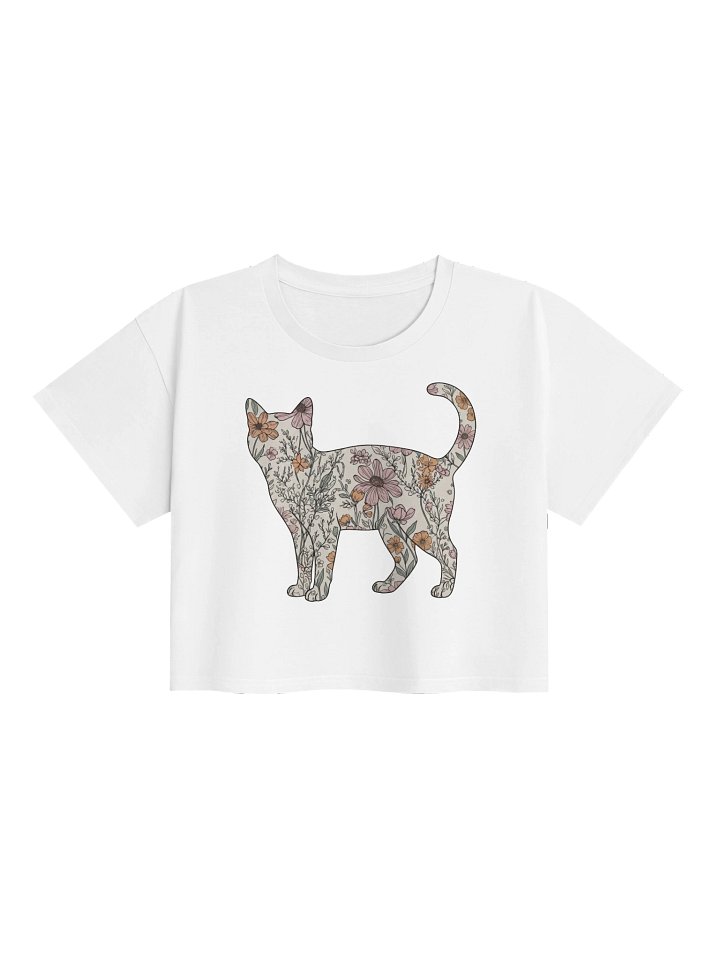 El Dorado Atelier Crop Top (Limited Edition) - Floral Cat Design product image (2)