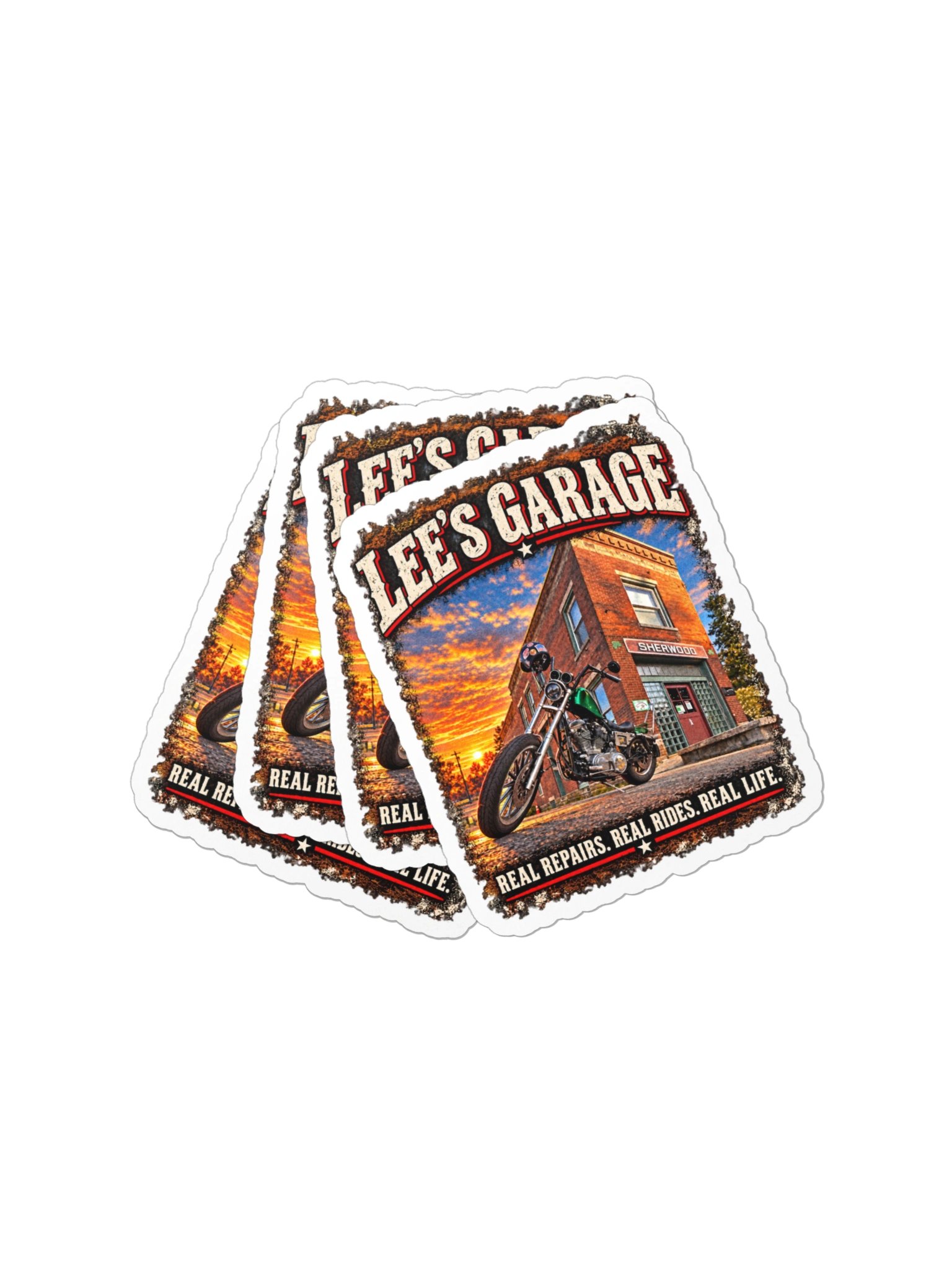 Lee's Garage Chopper Decal product image (10)