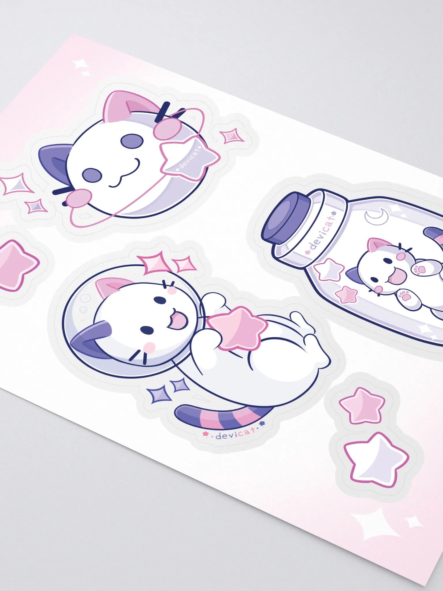 CandiCat Space Cat Sticker Sheet product image (2)