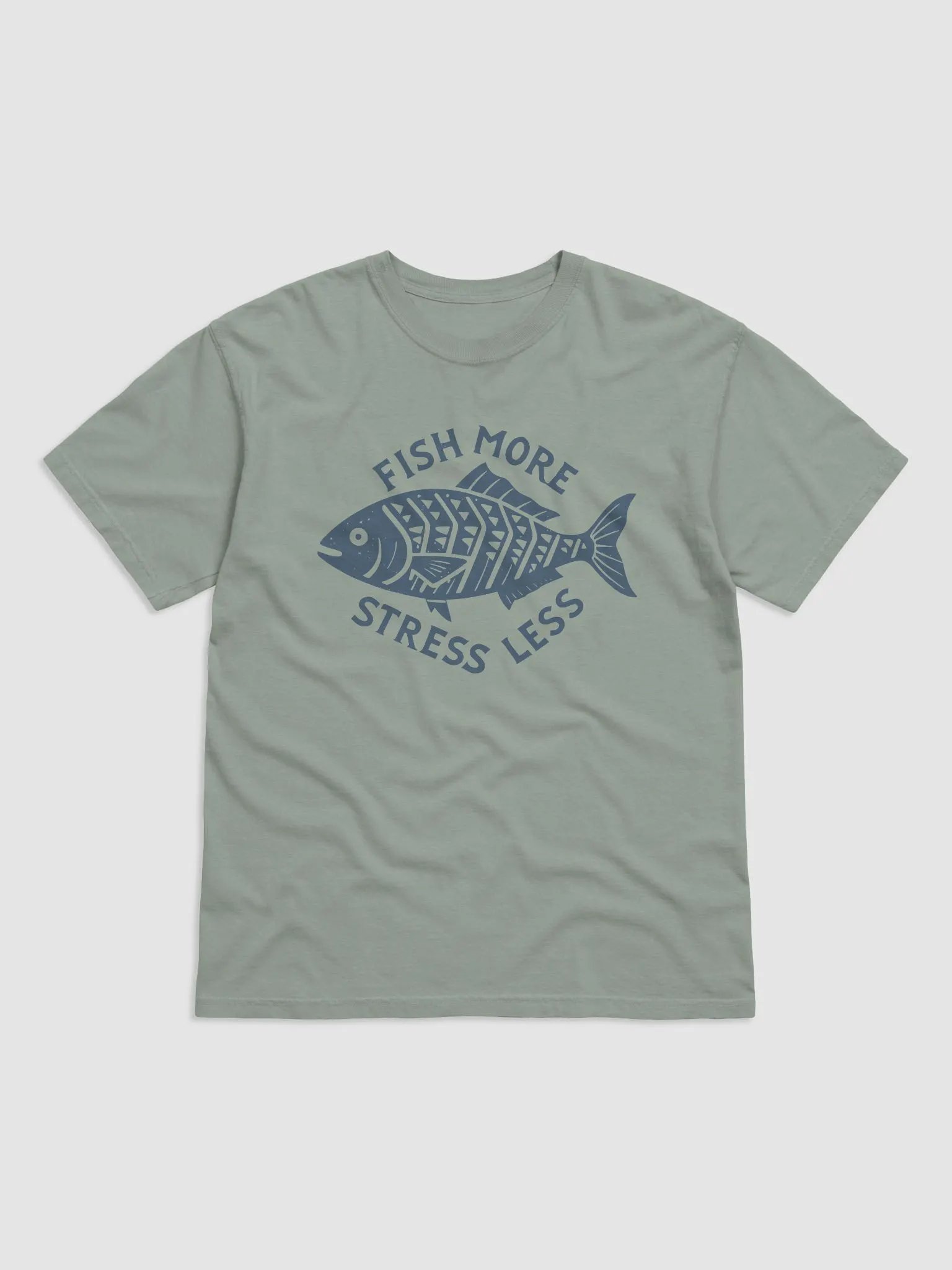 Fish More Stress Less Tee product image (1)